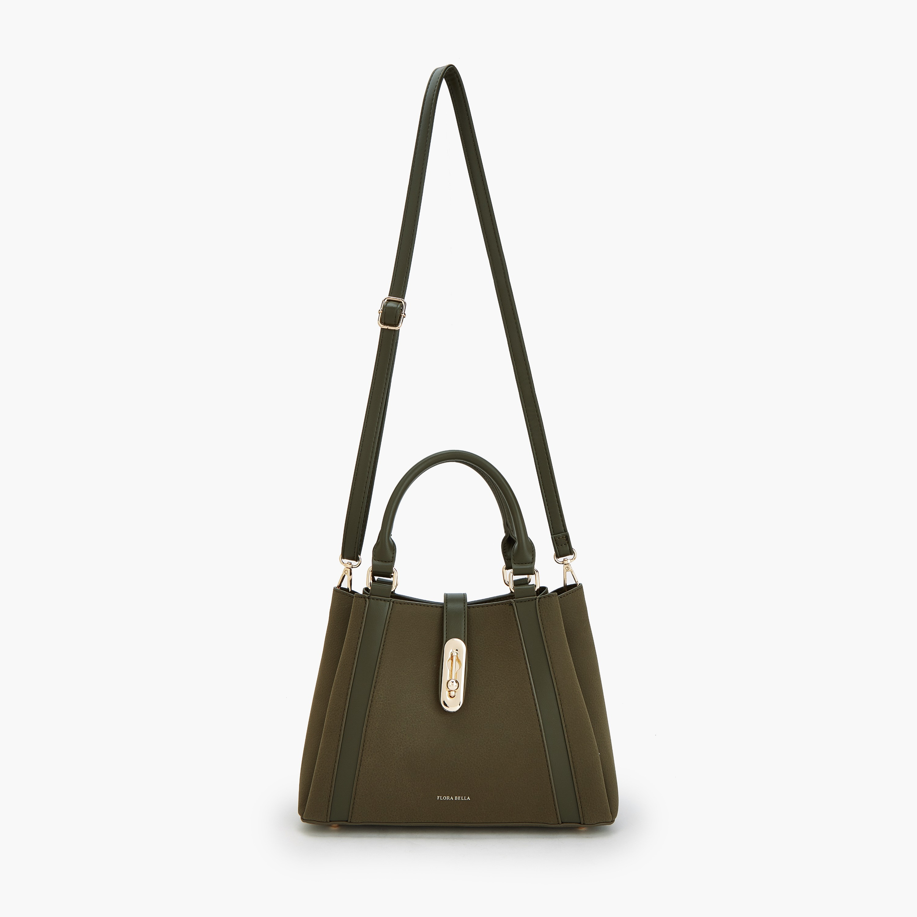 Flora Bella by Shoexpress Solid Tote Bag with Adjustable Strap-women-bagsandwallets-handbags-image-5