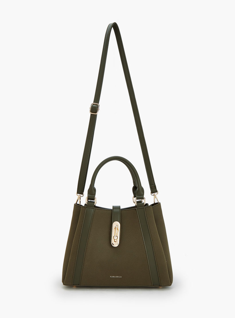 Flora Bella by Shoexpress Solid Tote Bag with Adjustable Strap-women-bagsandwallets-handbags-image-5