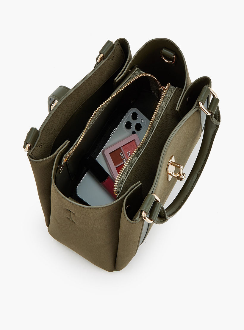 Flora Bella by Shoexpress Solid Tote Bag with Adjustable Strap-women-bagsandwallets-handbags-image-7