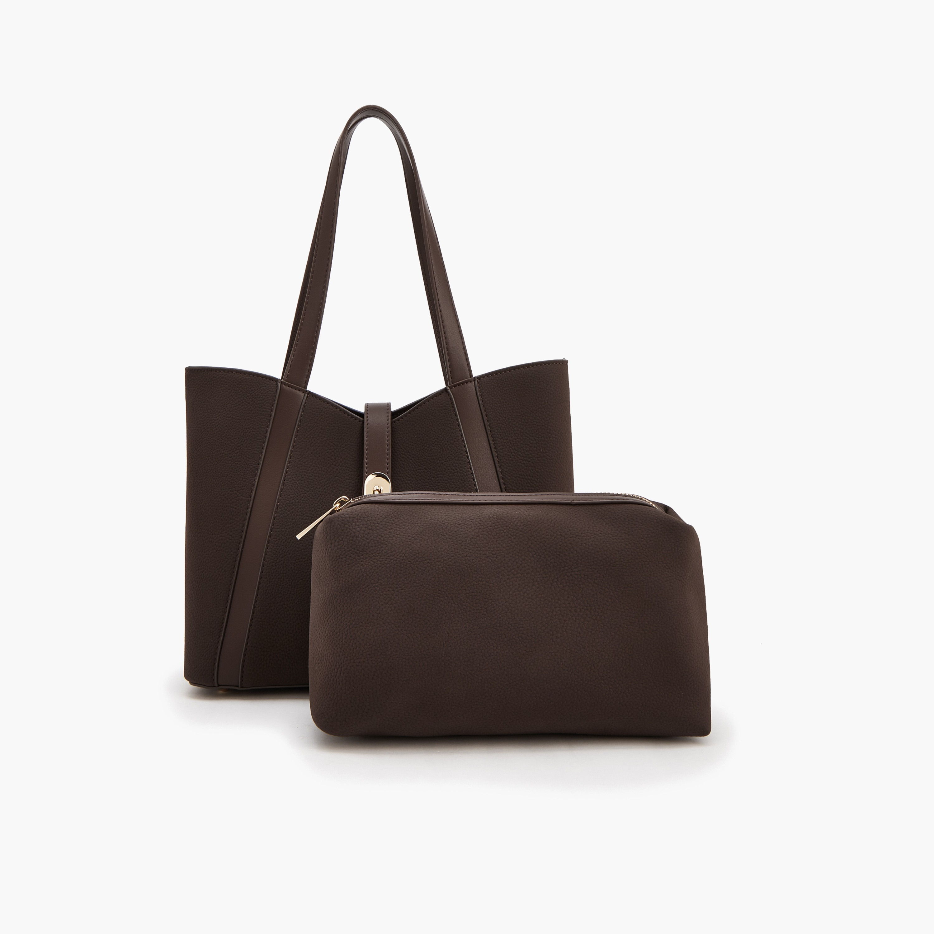 شنطة توتي بارزة الملمس مع شنطة صغيرة بسحاب إغلاق من فلورا بيلا-women-bagsandwallets-handbags-image-2