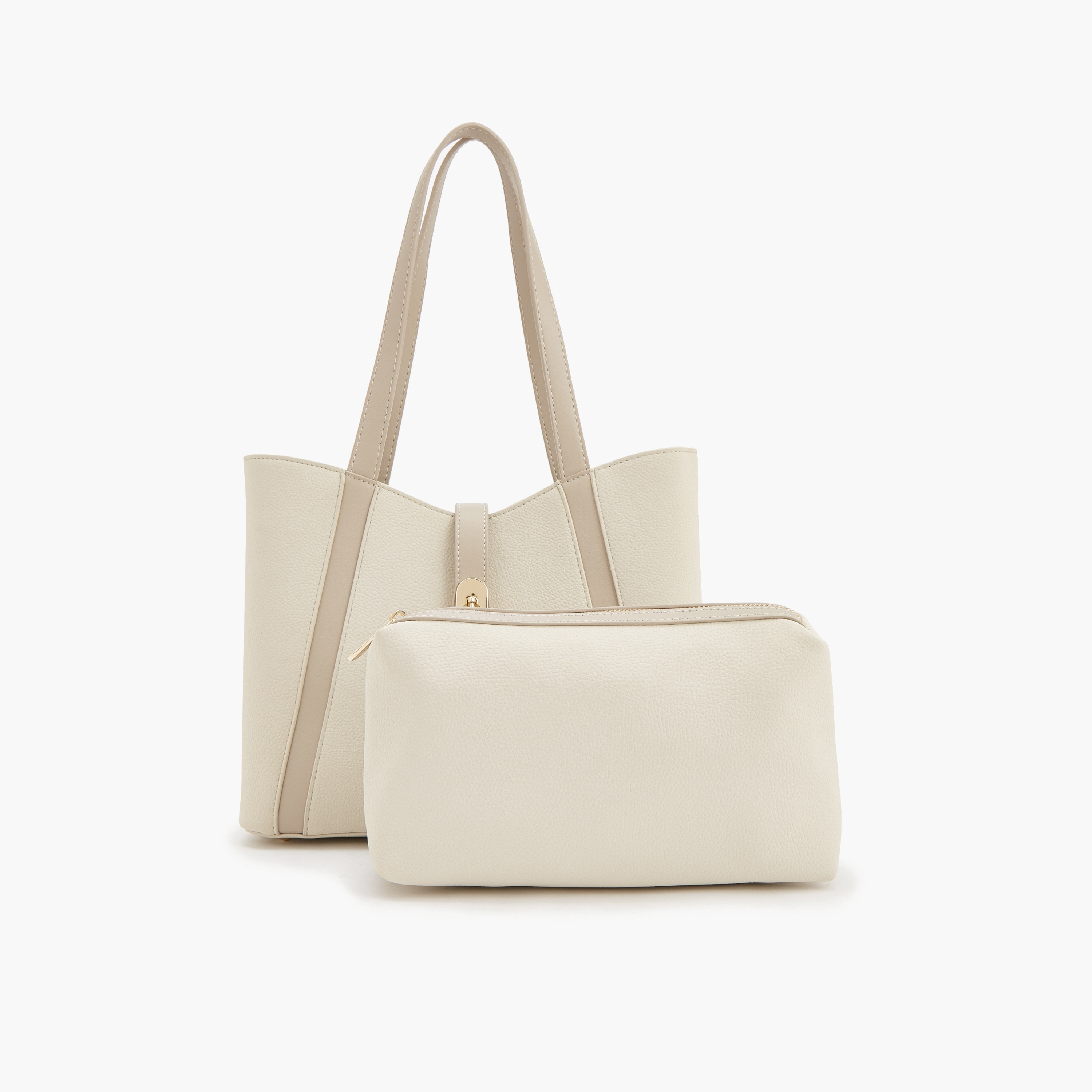 شنطة توتي بارزة الملمس مع شنطة صغيرة بسحاب إغلاق من فلورا بيلا-women-bagsandwallets-handbags-image-2