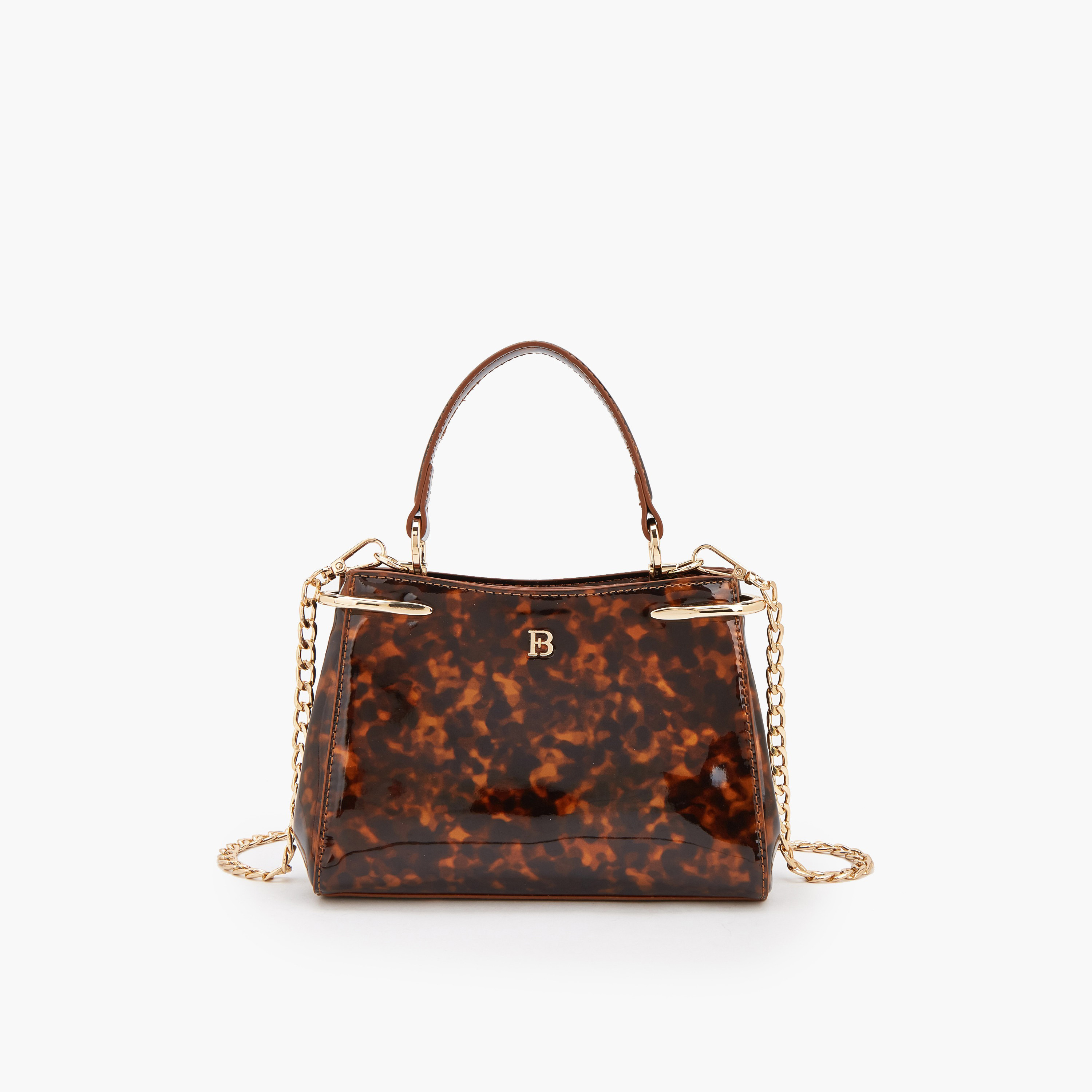 شنطة كروس بودي بحزام سلسلة وطبعات من فلورا بيلا-women-bagsandwallets-handbags-image-1