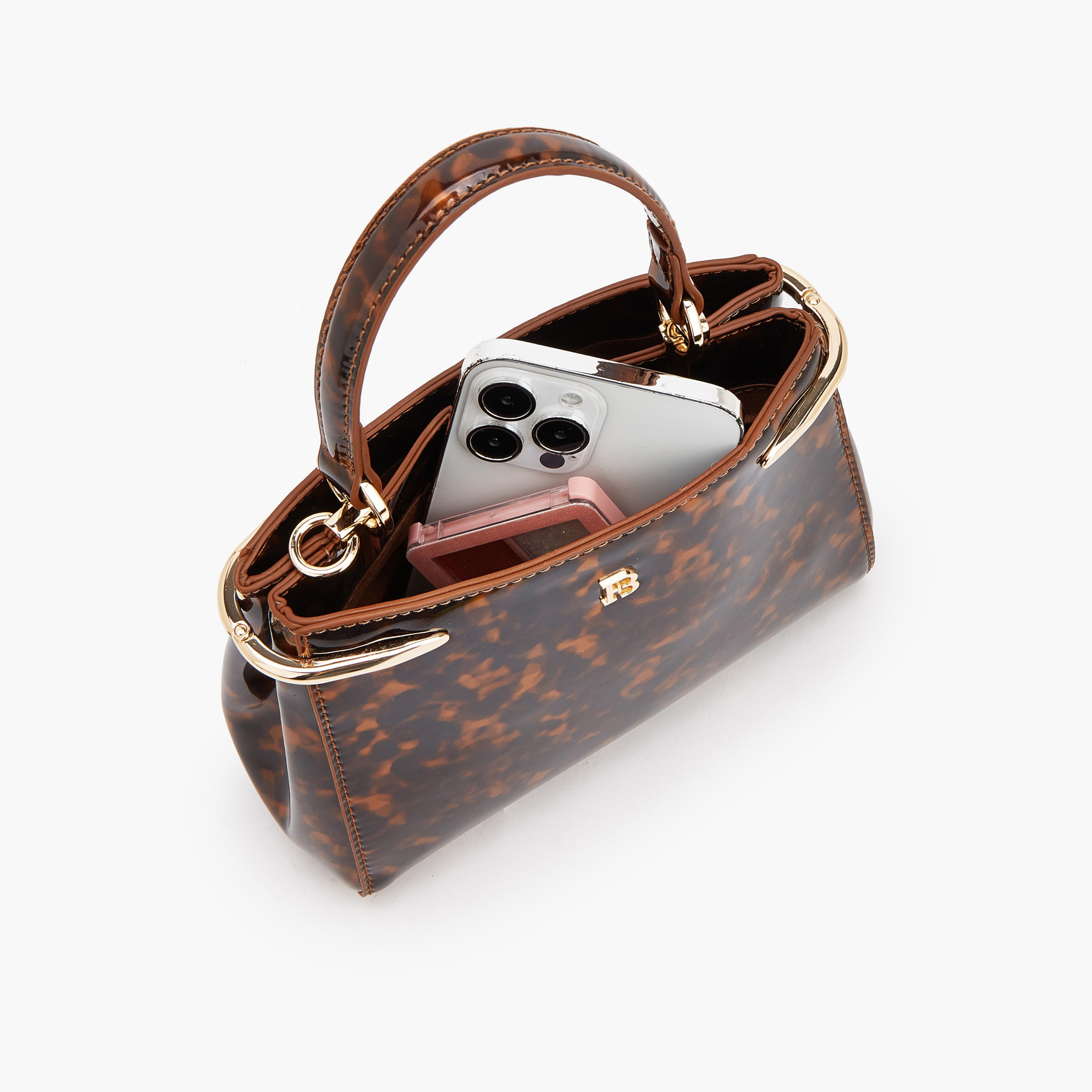 شنطة كروس بودي بحزام سلسلة وطبعات من فلورا بيلا-women-bagsandwallets-handbags-image-7