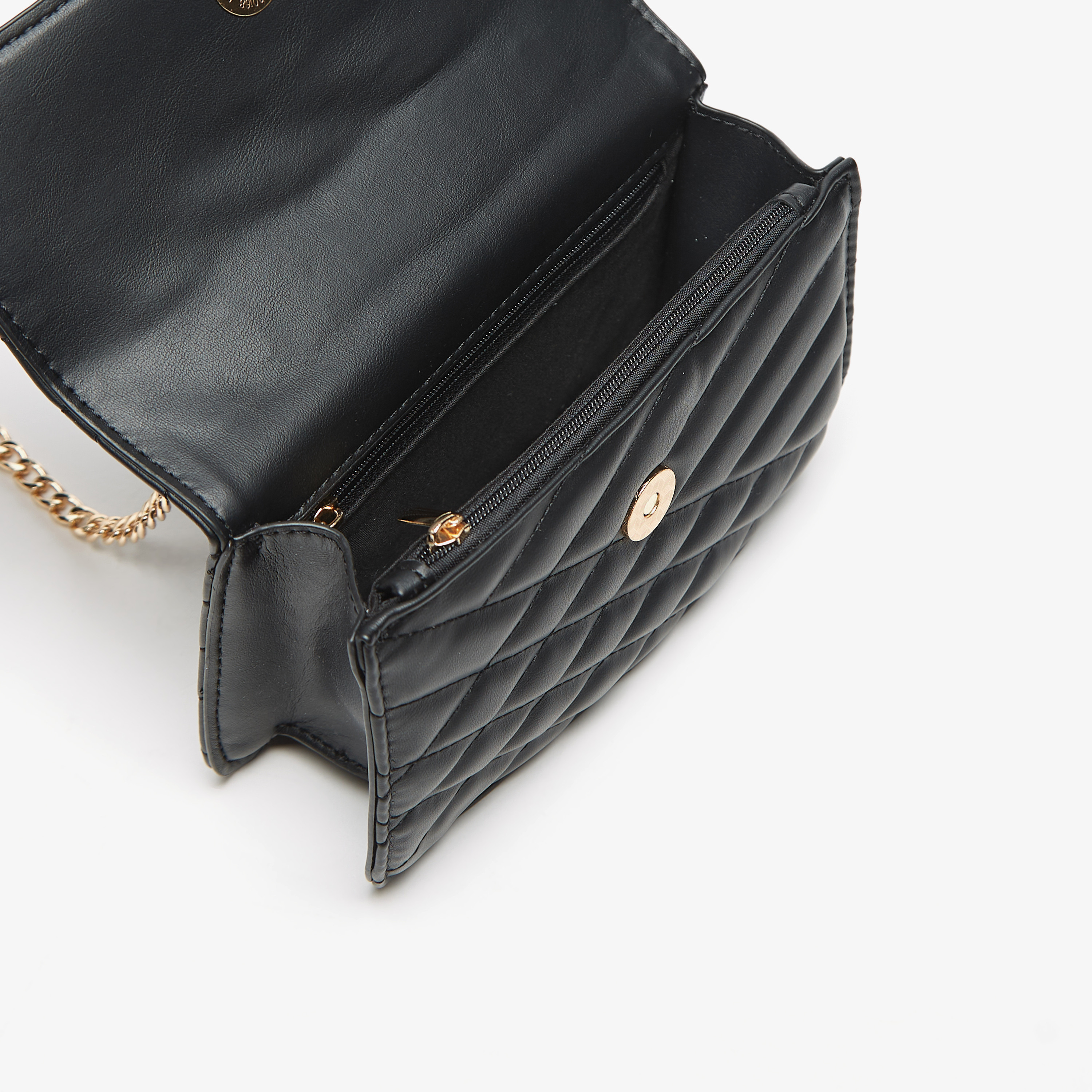 Flora Bella Quilted Satchel Bag with Grab Handle and Chain Strap-women-bagsandwallets-handbags-image-4