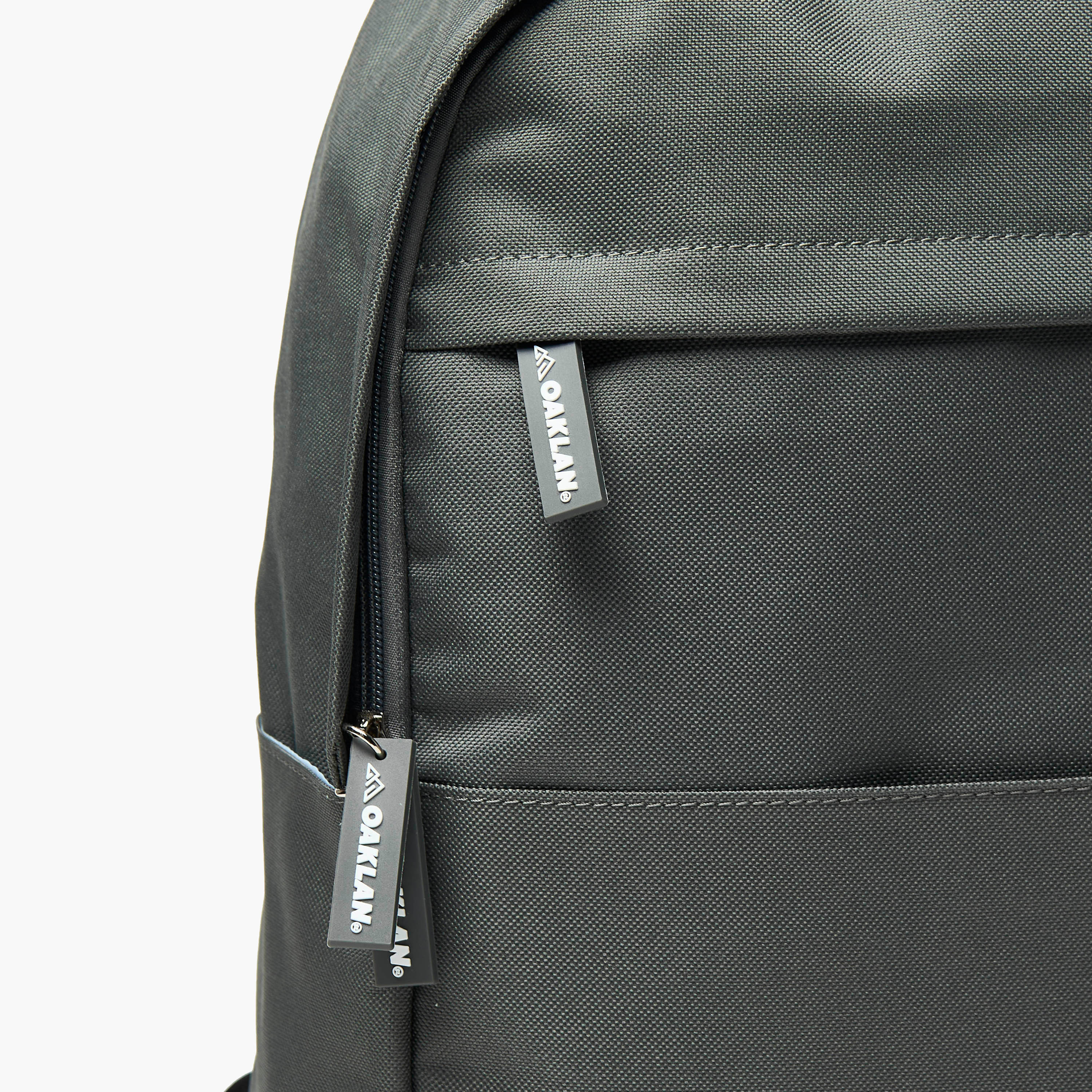 Oaklan by Shoexpress Logo Print School Backpack with Adjustable Straps - 30x16x42 cm-school-bagsandbackpacks-backpacks-image-4