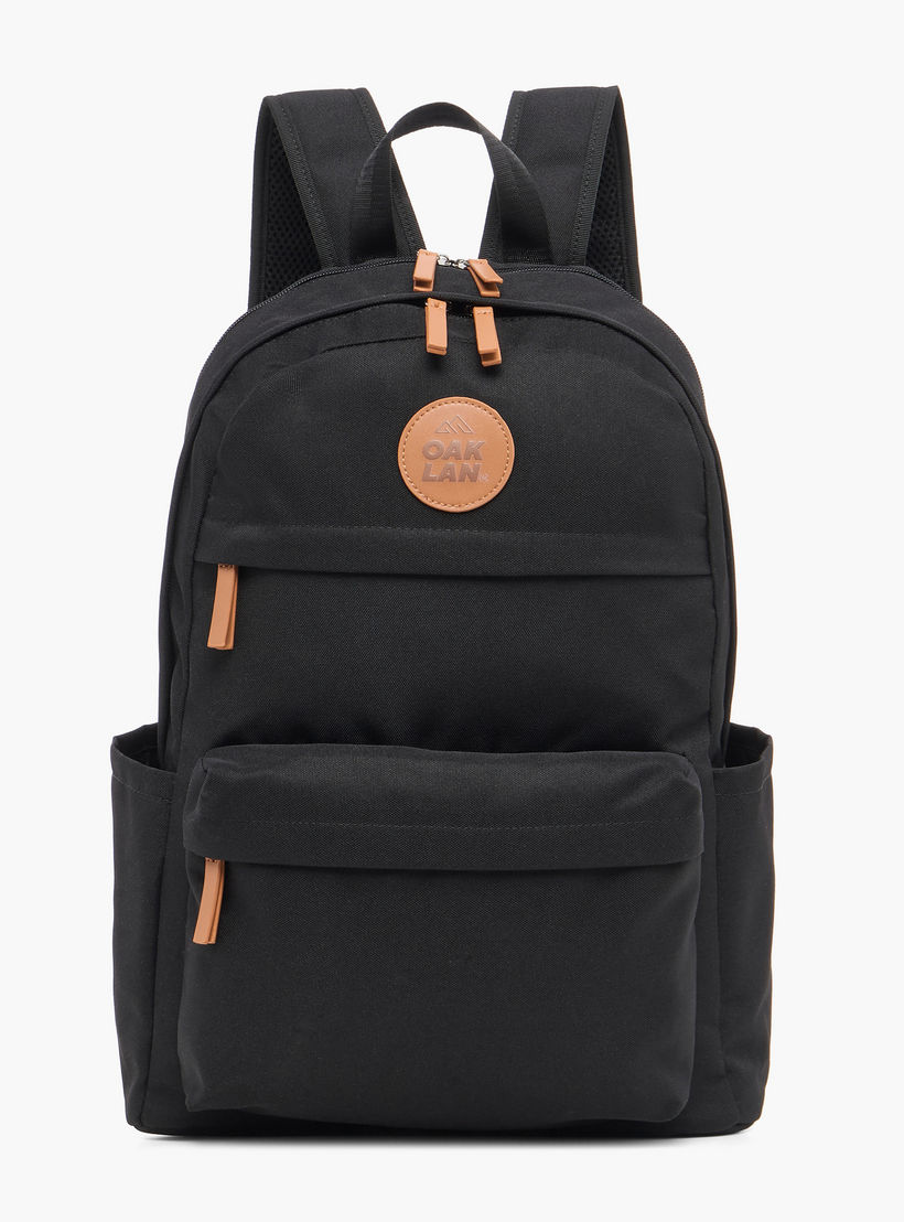 شنطة ظهر مدرسية سادة بأحزمة قابلة للتعديل من أوكلان من شو إكسبريس - 40×30×15 سم-boys-accessories-bagsandbackpacks-image-1