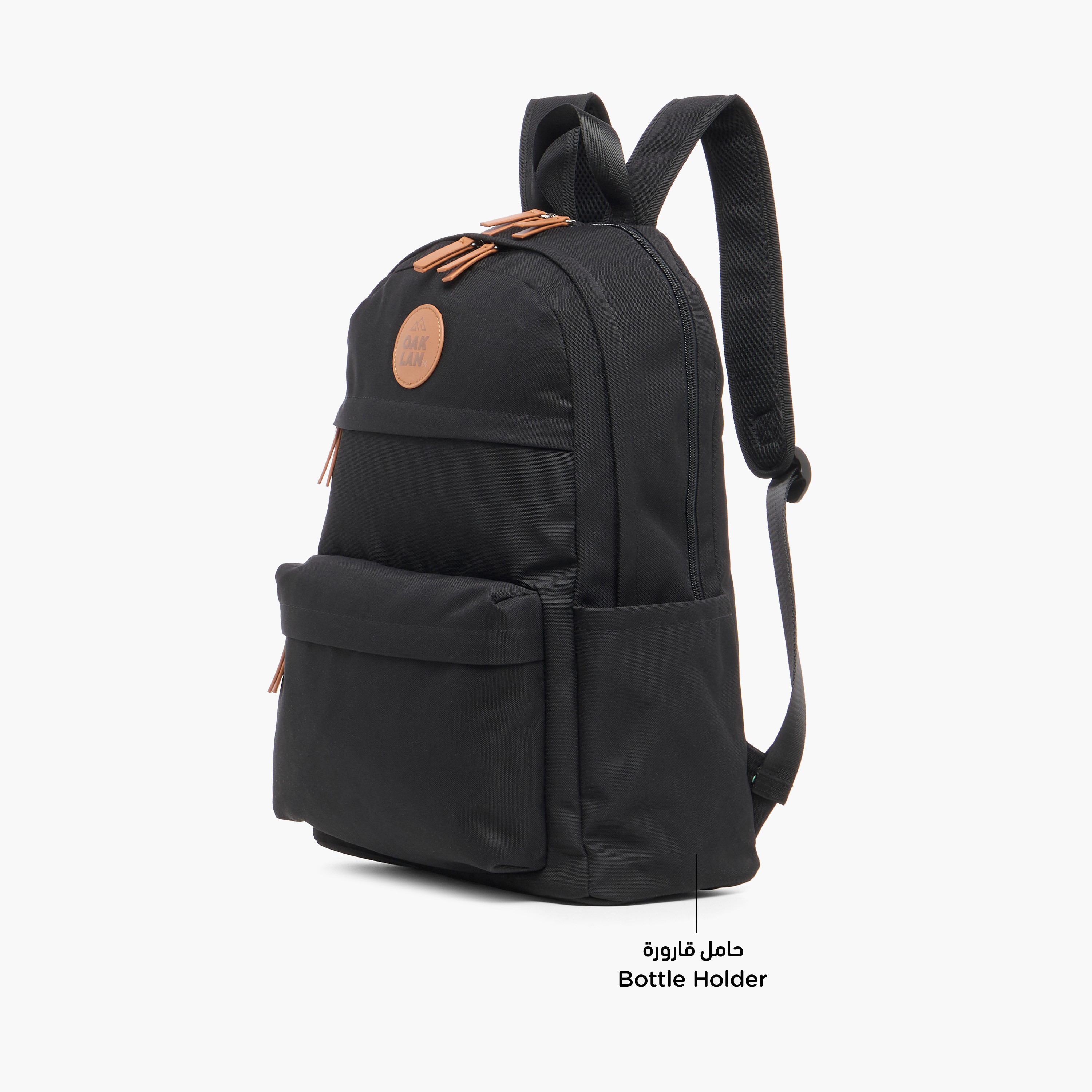 شنطة ظهر مدرسية سادة بأحزمة قابلة للتعديل من أوكلان من شو إكسبريس - 40×30×15 سم-boys-accessories-bagsandbackpacks-image-4