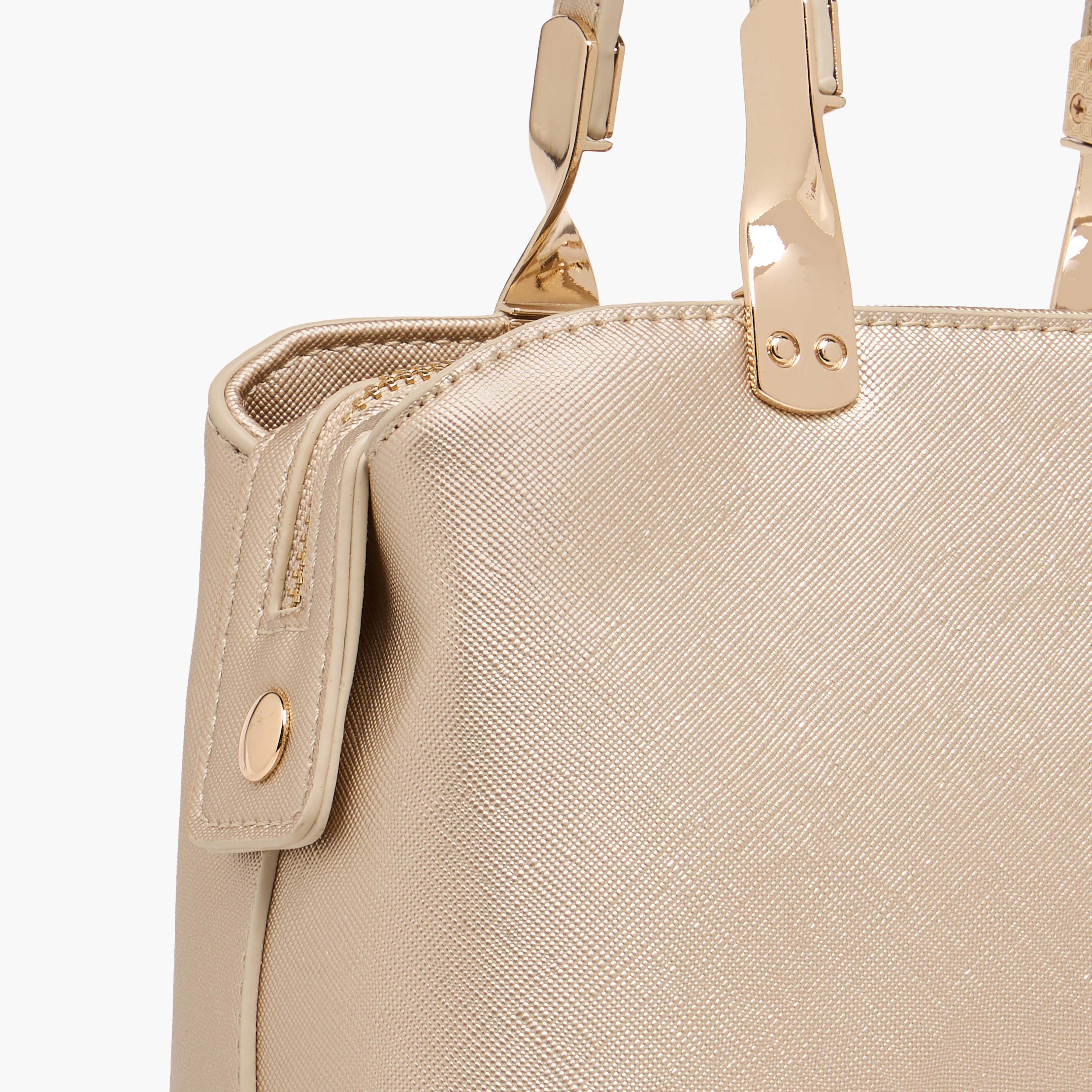 Flora Bella Textured Tote Bag with Detachable Chain Strap and Zip Closure-women-bagsandwallets-handbags-image-6