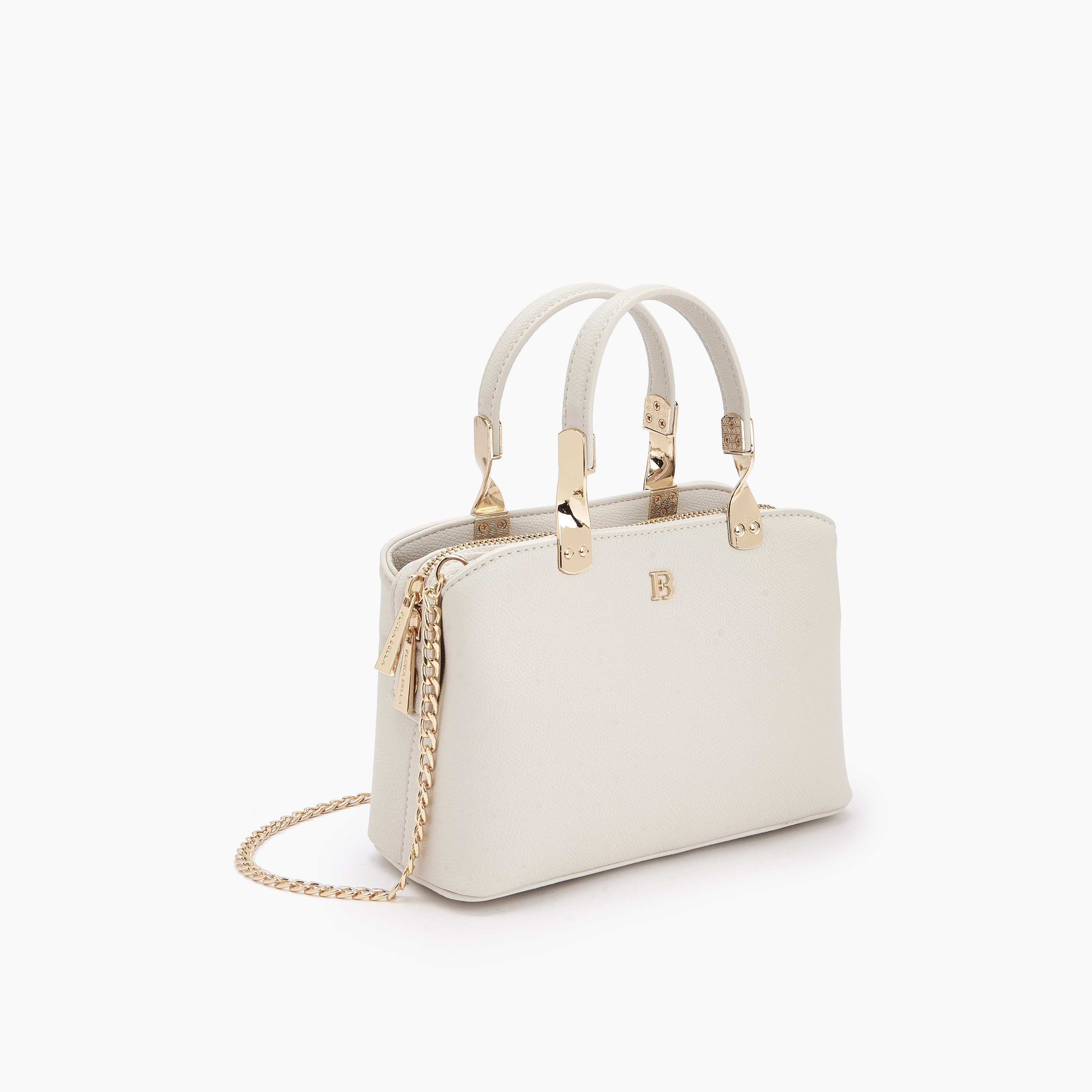 شنطة كروس بودي بشعار منقوش وحزام سلسلة من فلورا بيلا-women-bagsandwallets-handbags-image-4