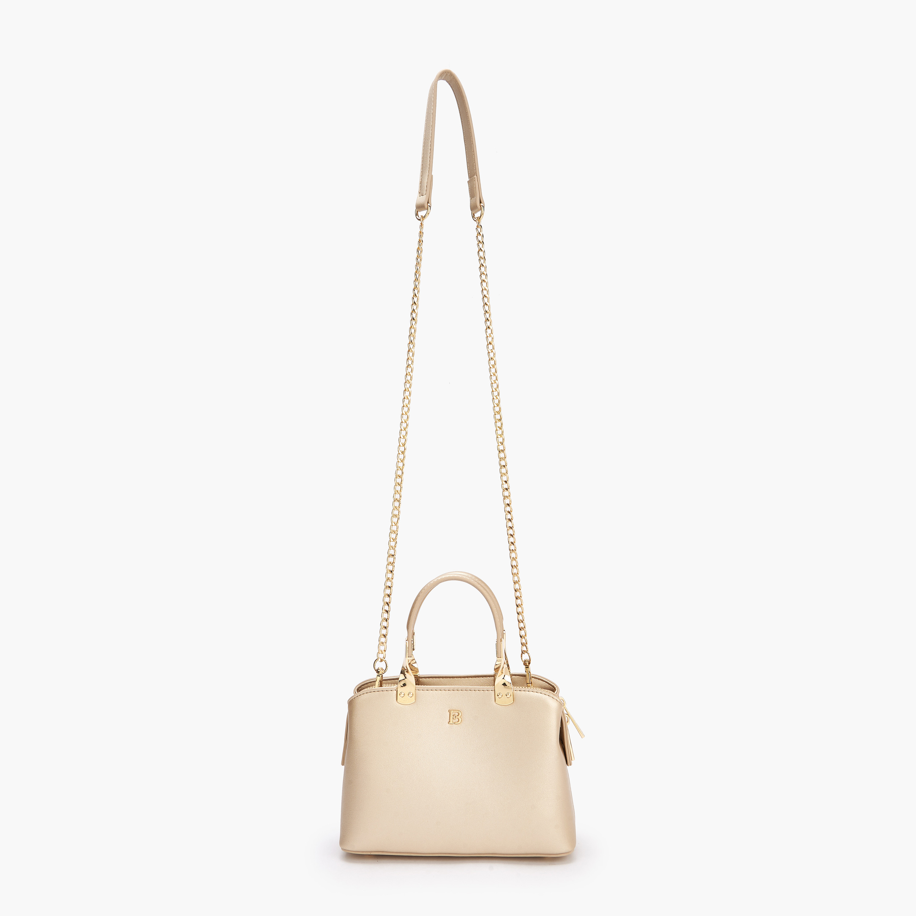 شنطة كروس بودي بشعار منقوش وحزام سلسلة من فلورا بيلا-women-bagsandwallets-handbags-image-3