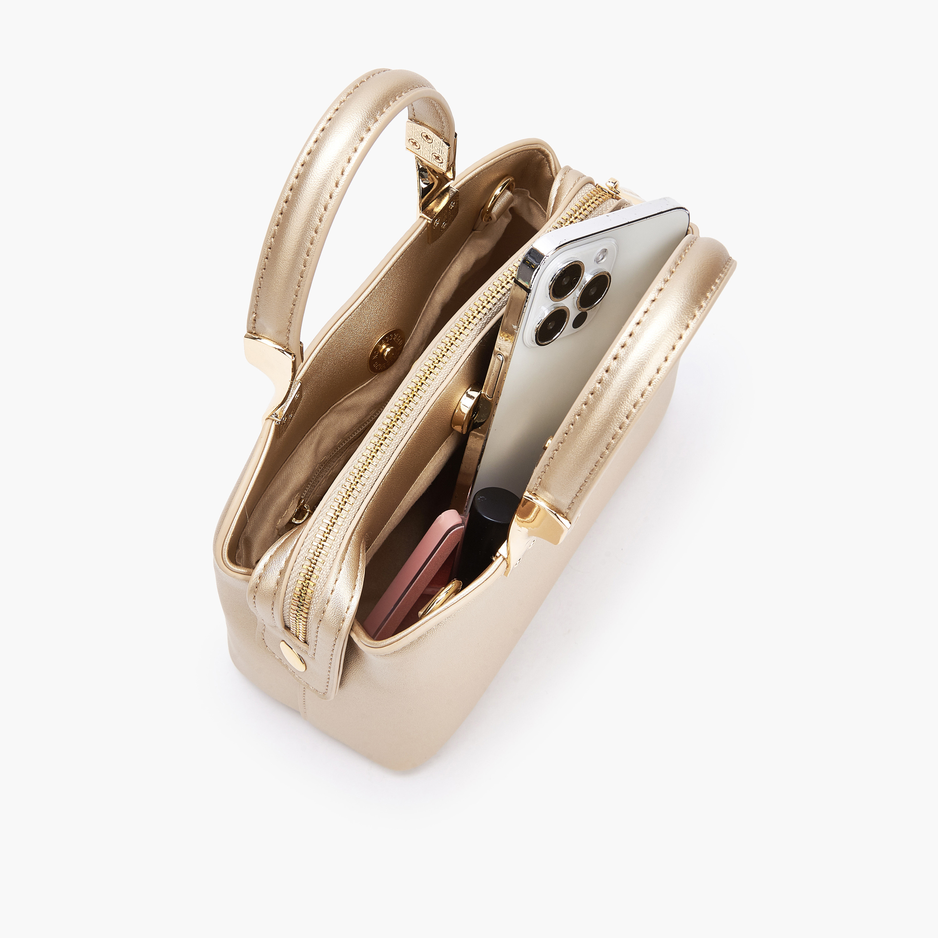 شنطة كروس بودي بشعار منقوش وحزام سلسلة من فلورا بيلا-women-bagsandwallets-handbags-image-8