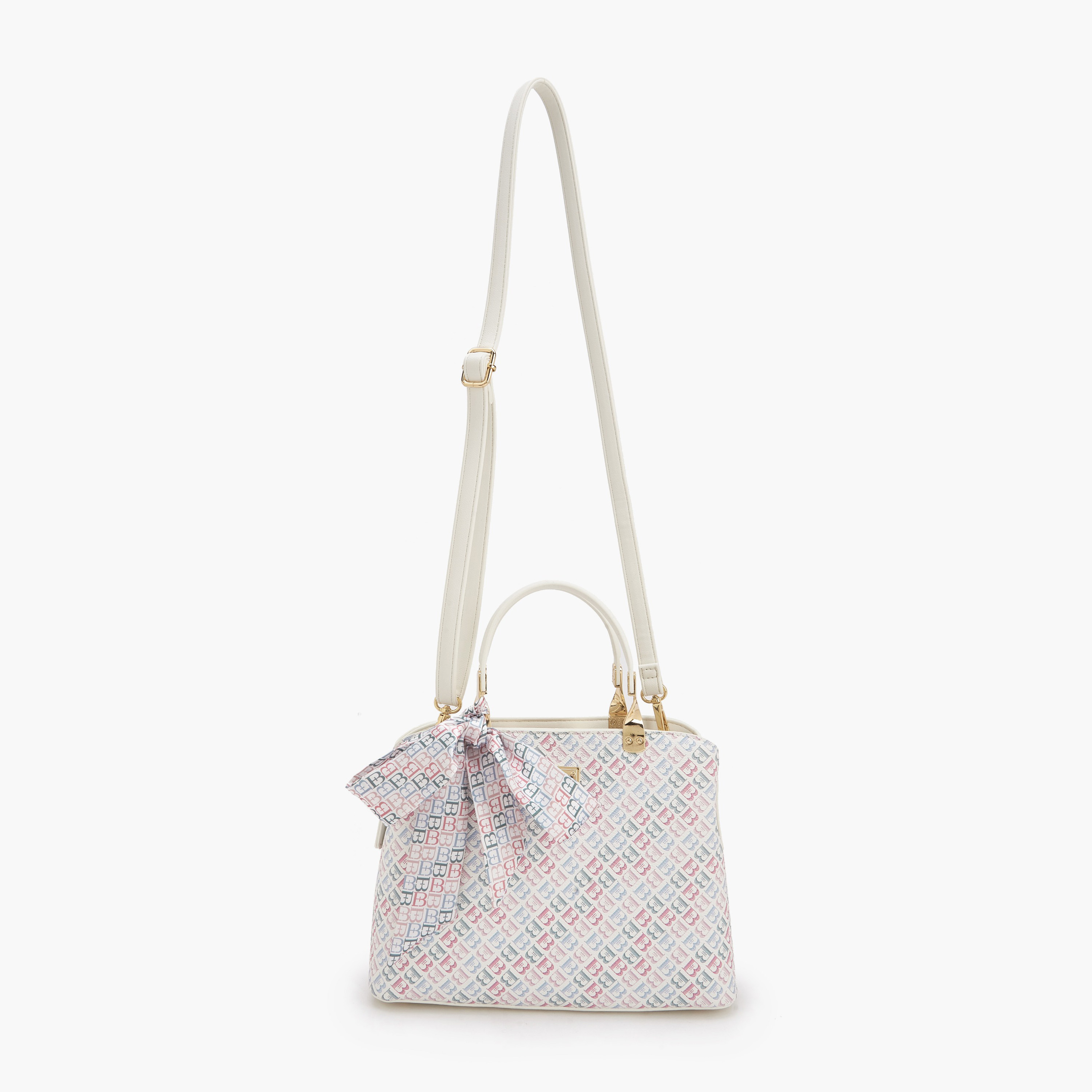 شنطة توتي بطبعات مونوجرام ووشاح من فلورا بيلا-women-bagsandwallets-handbags-image-3