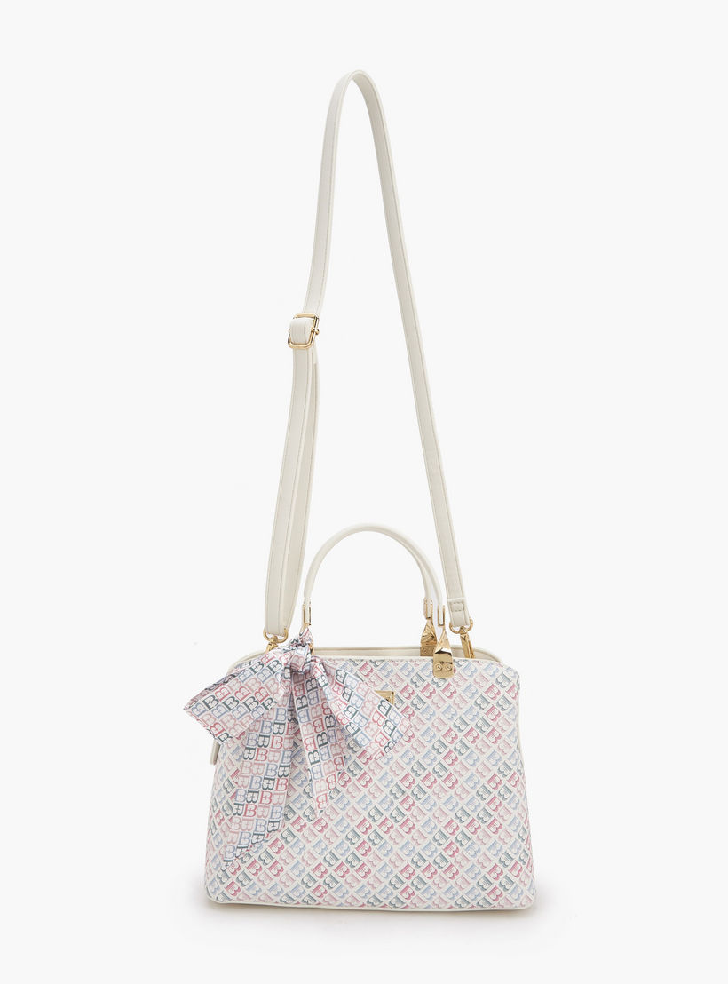 شنطة توتي بطبعات مونوجرام ووشاح من فلورا بيلا-women-bagsandwallets-handbags-image-3
