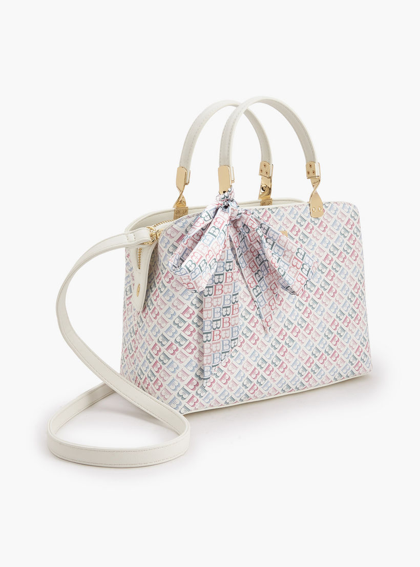 شنطة توتي بطبعات مونوجرام ووشاح من فلورا بيلا-women-bagsandwallets-handbags-image-4