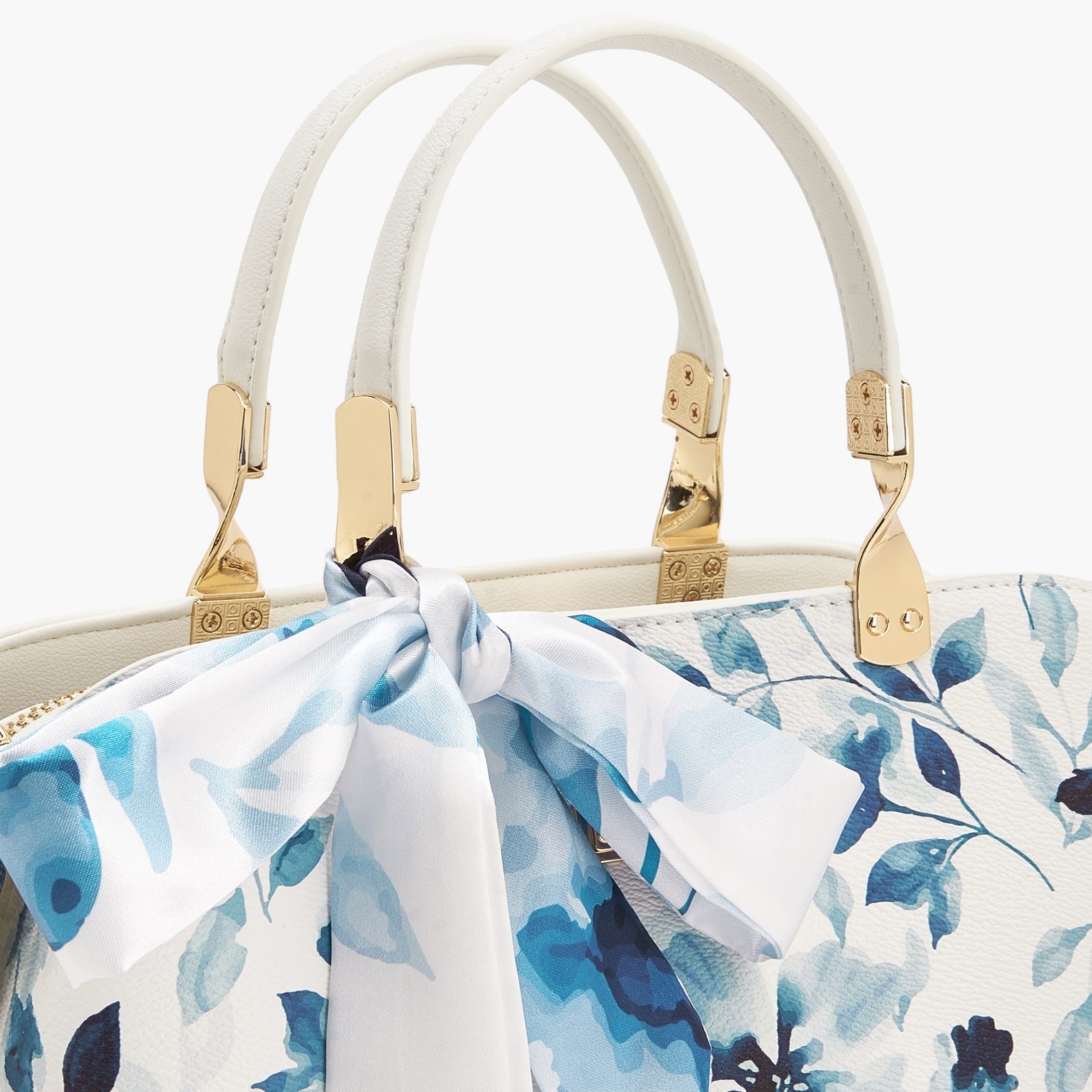 شنطة ساتشيل بطبعات زهرية ووشاح من فلورا بيلا-women-bagsandwallets-handbags-image-5