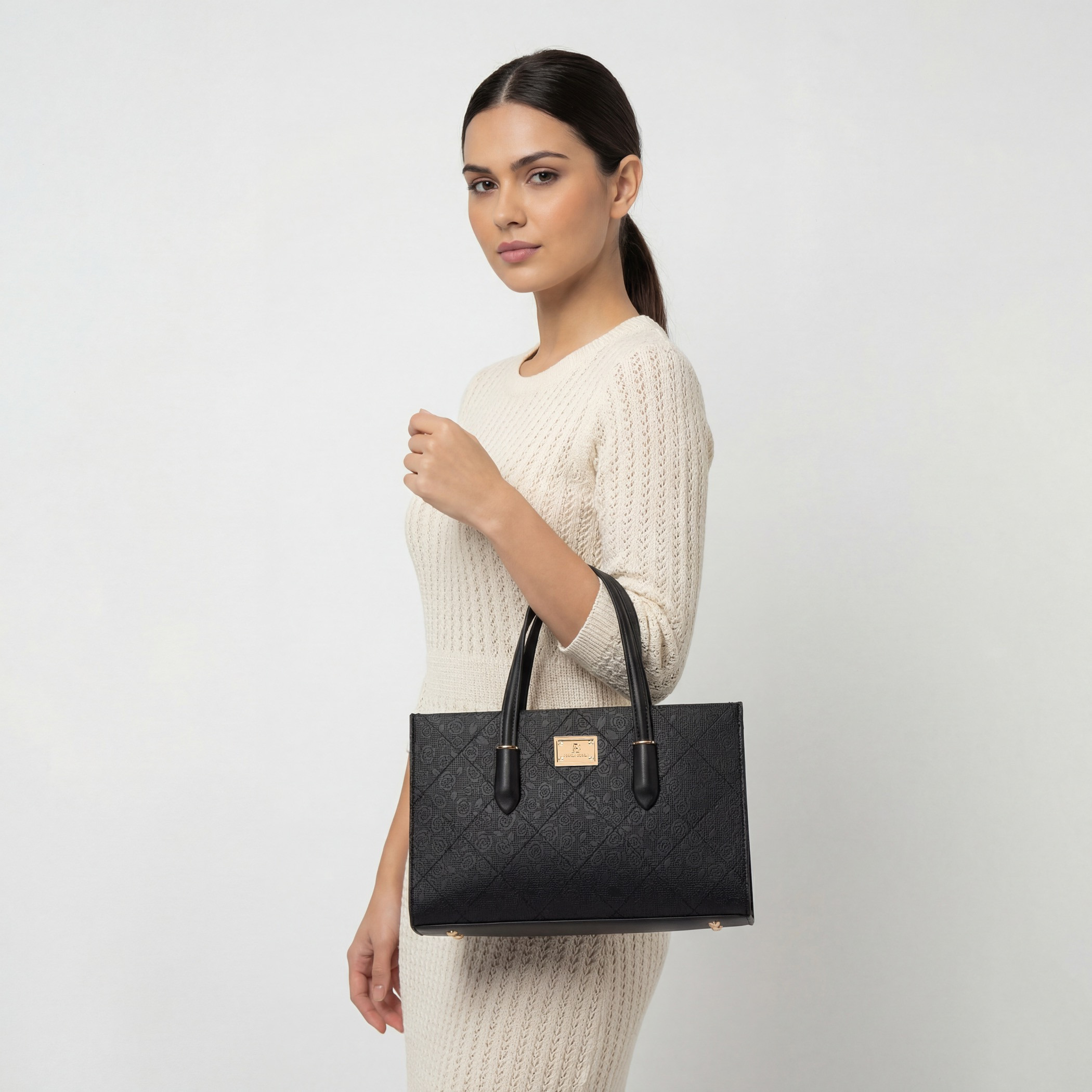 Flora Bella Floral Textured Tote Bag with Detachable Strap-women-bagsandwallets-handbags-image-2