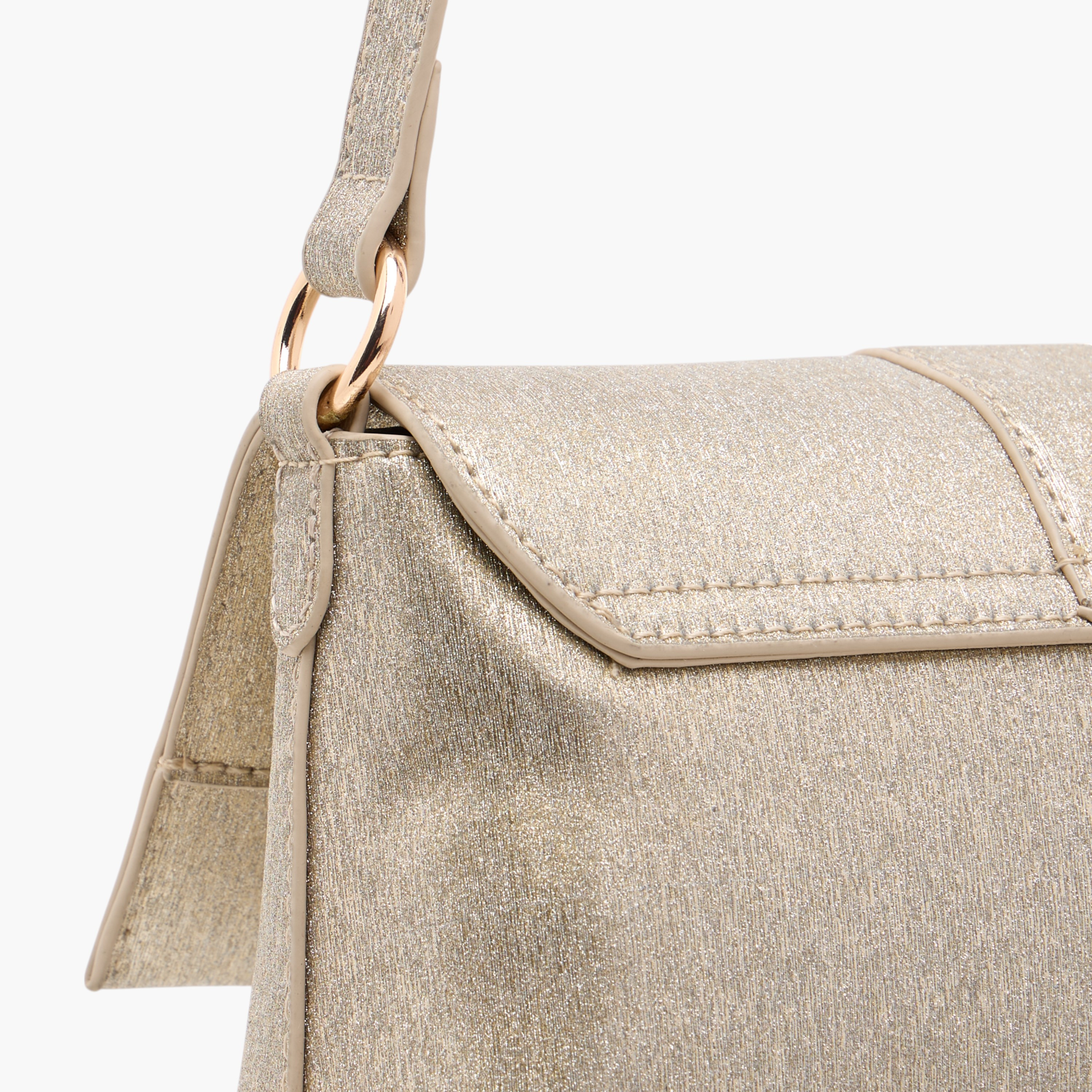 Flora Bella Textured Shoulder Bag with Magnetic Button Closure-women-bagsandwallets-handbags-image-5