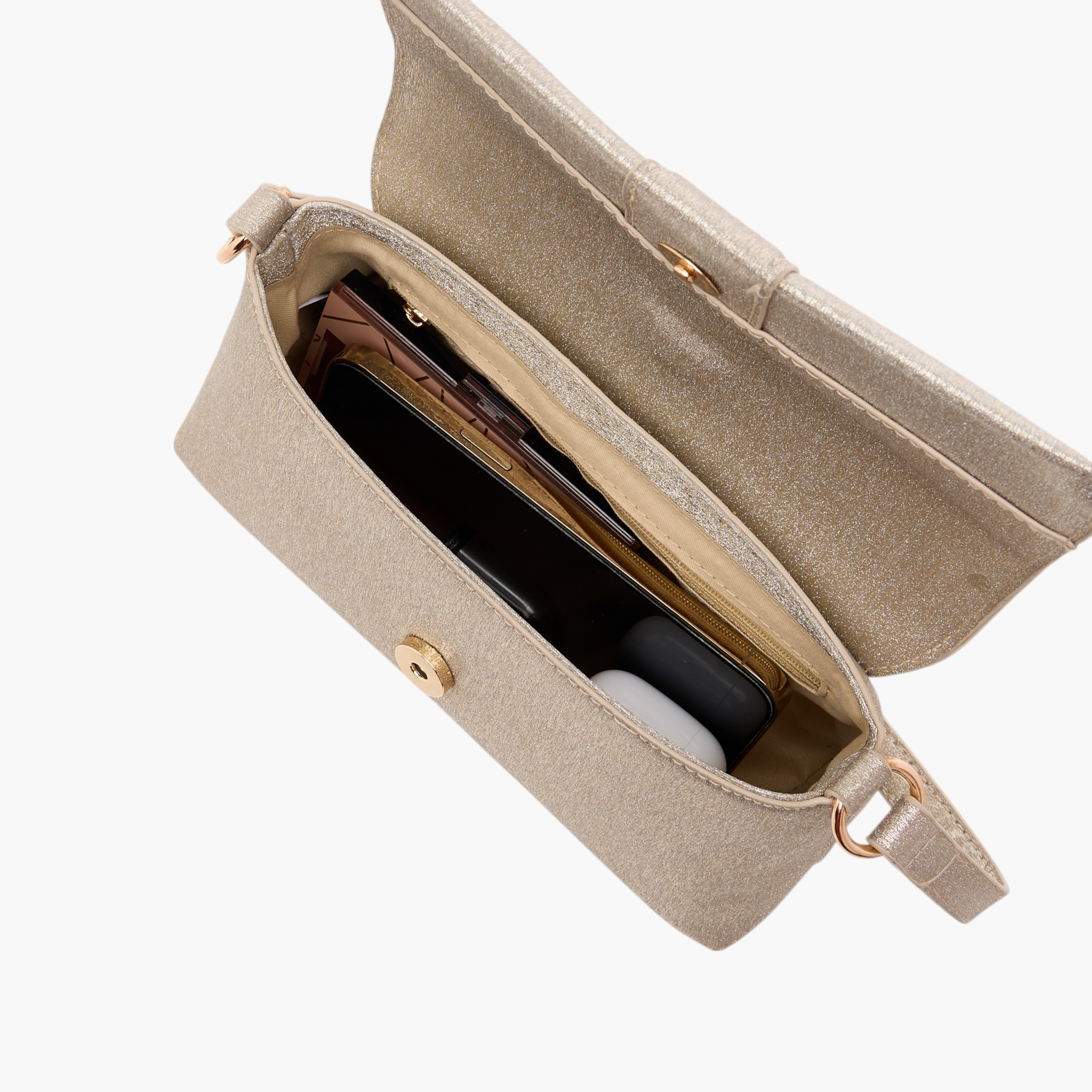 Flora Bella Textured Shoulder Bag with Magnetic Button Closure-women-bagsandwallets-handbags-image-7