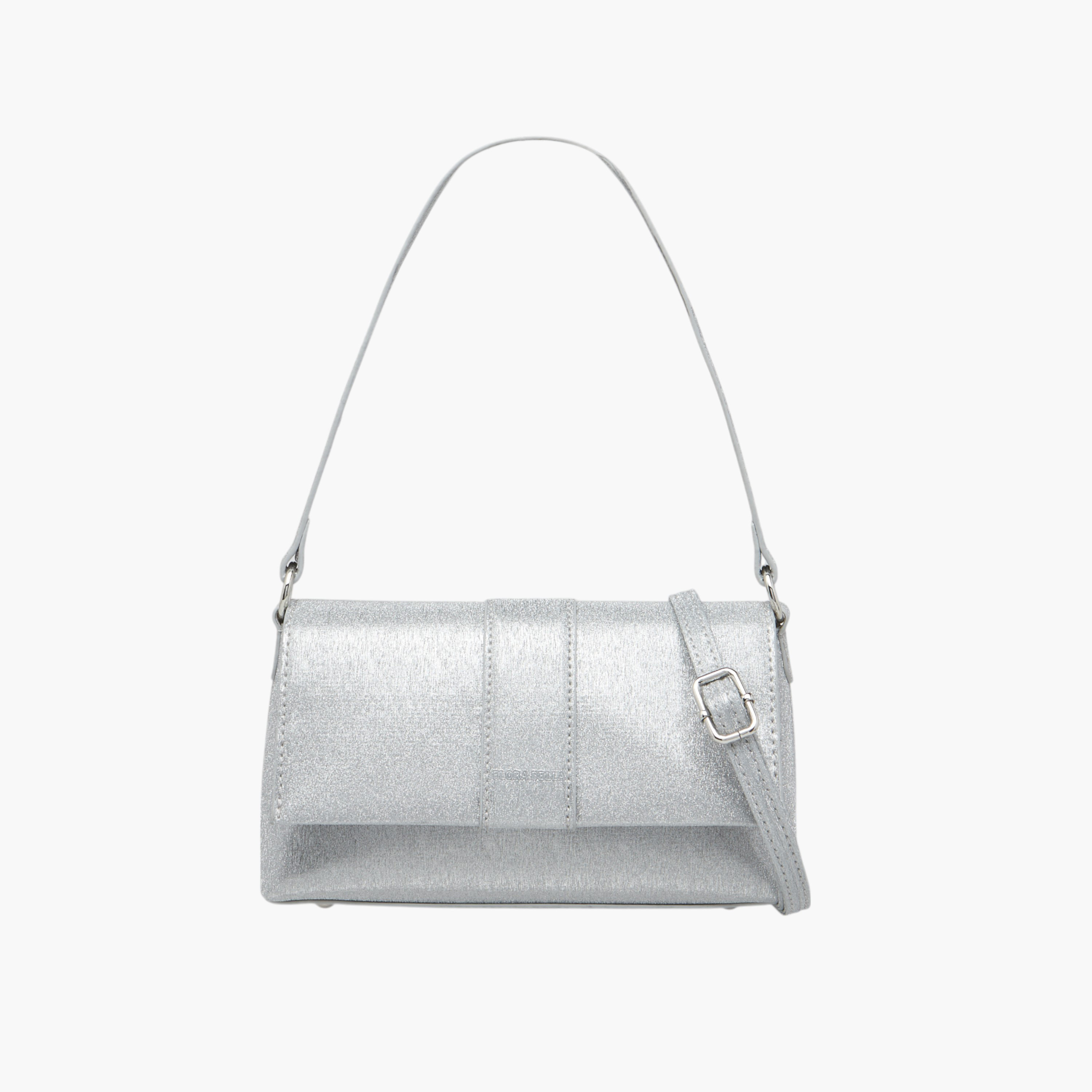 Flora Bella Textured Shoulder Bag with Magnetic Button Closure-women-bagsandwallets-handbags-image-1