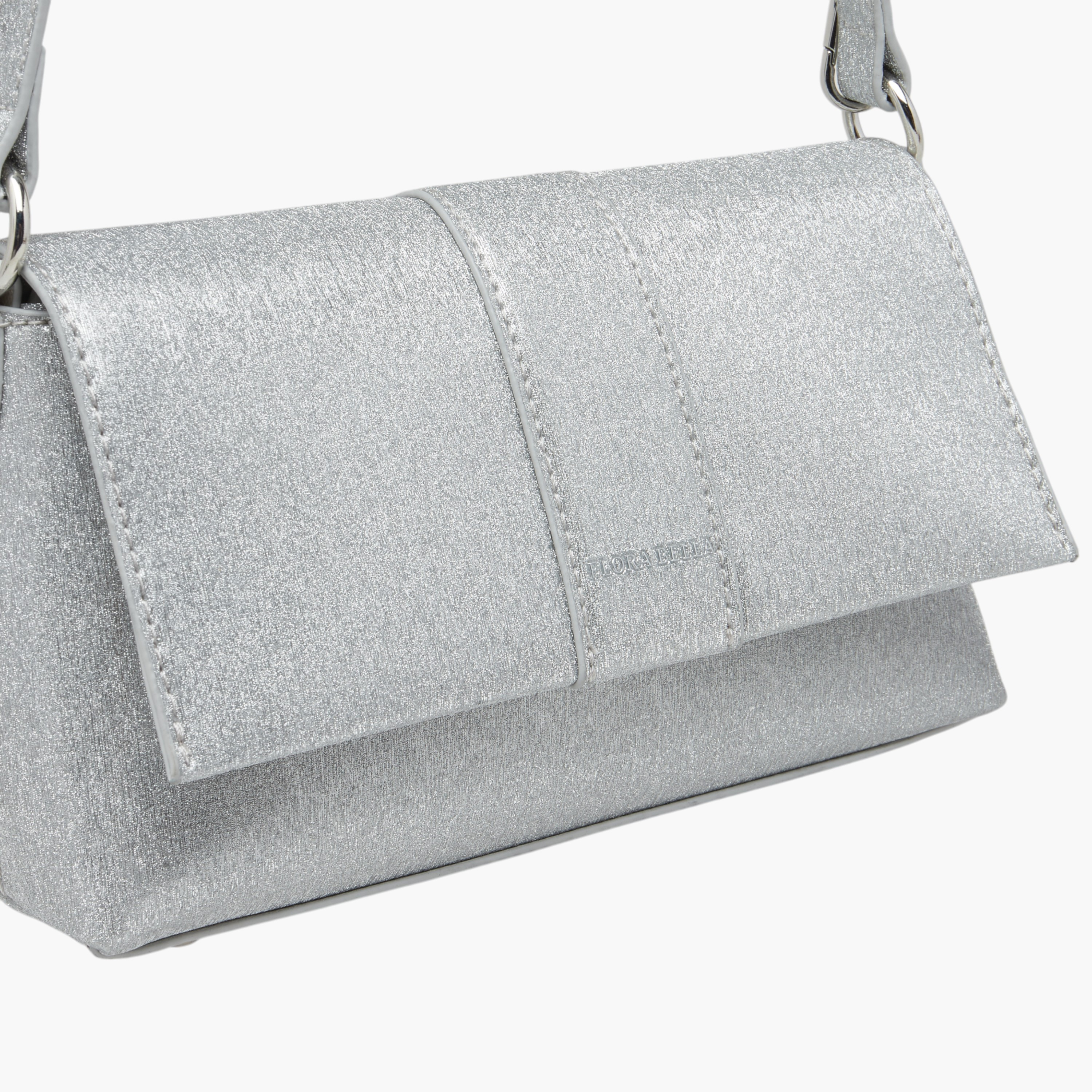 Flora Bella Textured Shoulder Bag with Magnetic Button Closure-women-bagsandwallets-handbags-image-4