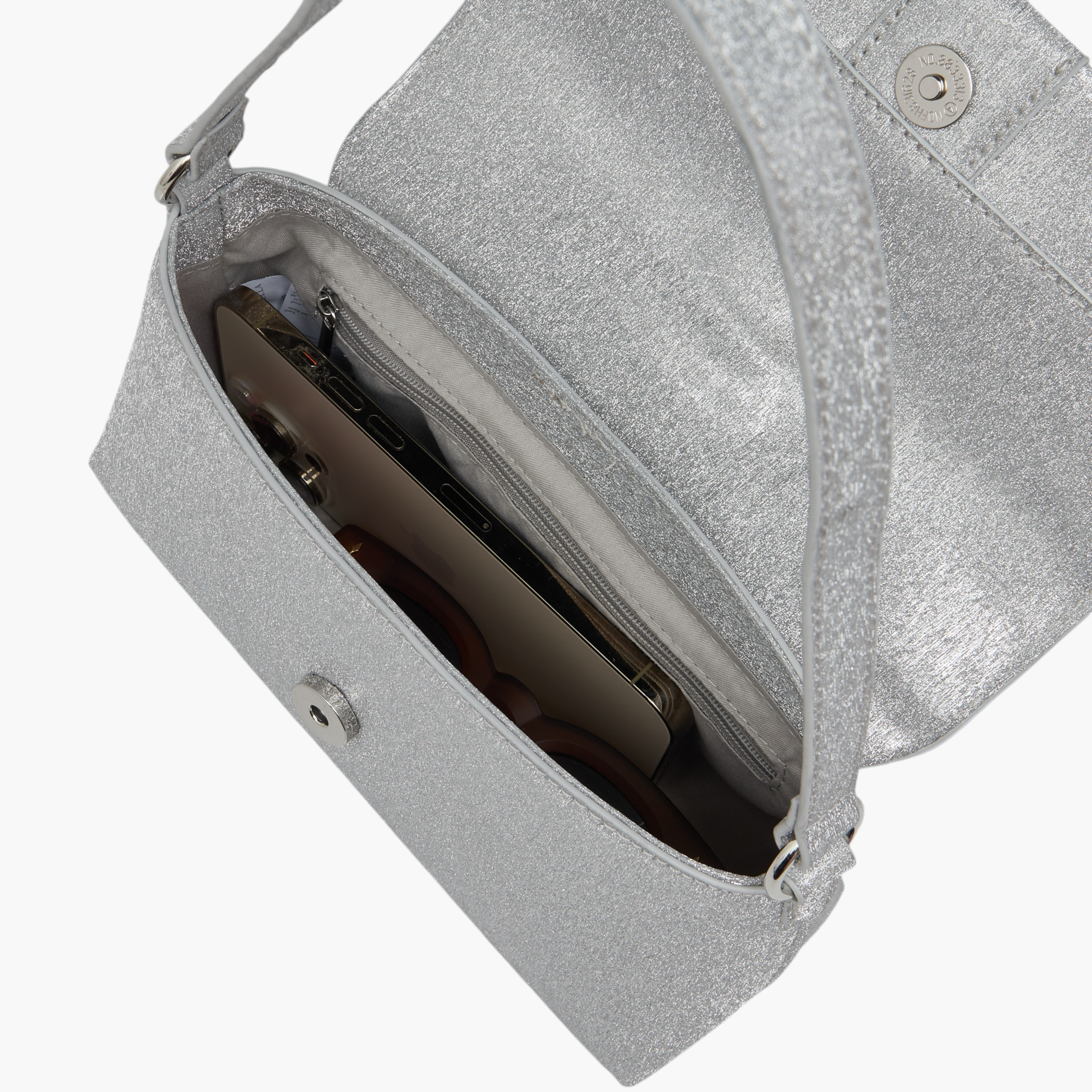 Flora Bella Textured Shoulder Bag with Magnetic Button Closure-women-bagsandwallets-handbags-image-7