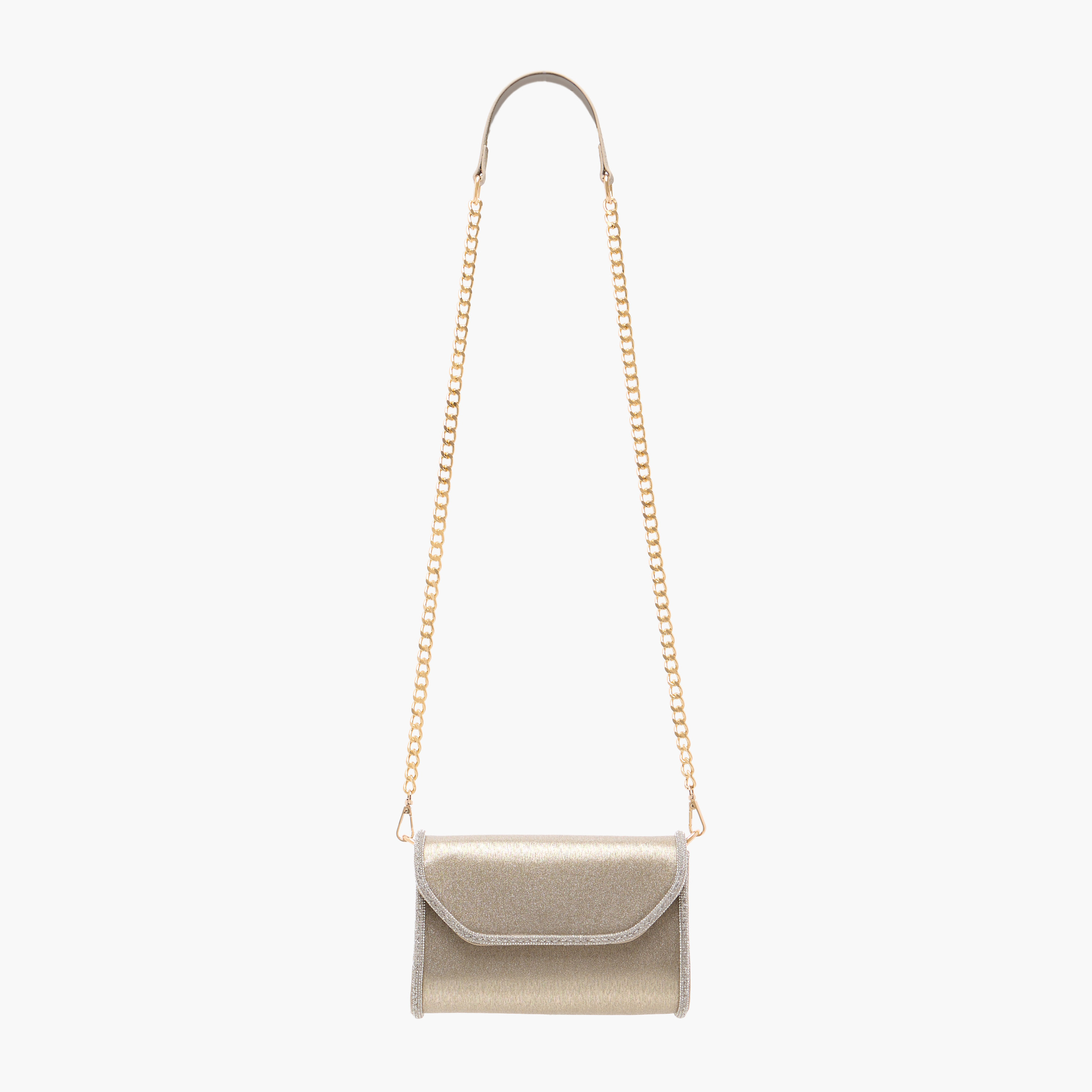 Flora Bella Embellished Crossbody Bag with Detachable Chain Strap and Flap Closure-women-bagsandwallets-handbags-image-2