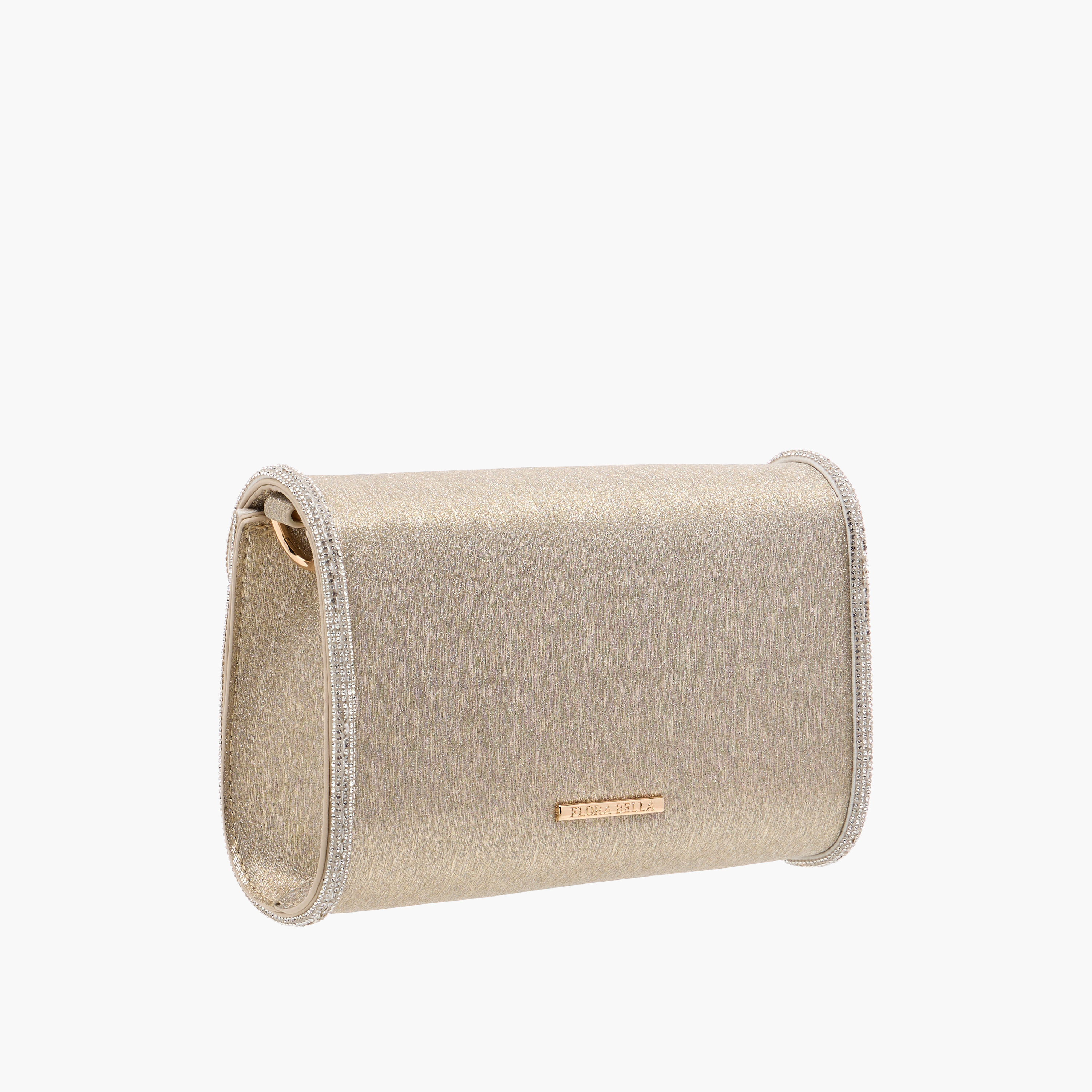 Flora Bella Embellished Crossbody Bag with Detachable Chain Strap and Flap Closure-women-bagsandwallets-handbags-image-3