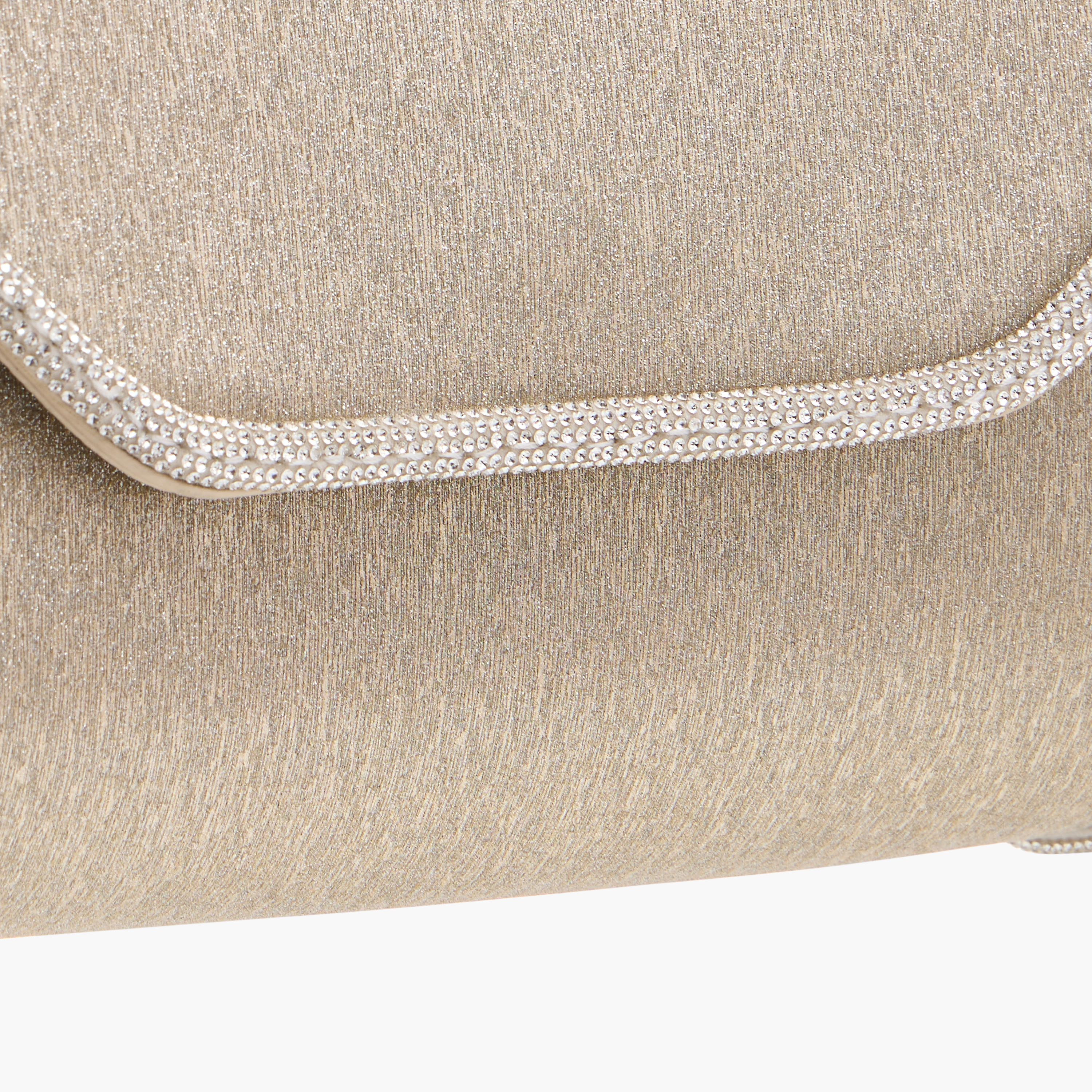 Flora Bella Embellished Crossbody Bag with Detachable Chain Strap and Flap Closure-women-bagsandwallets-handbags-image-4