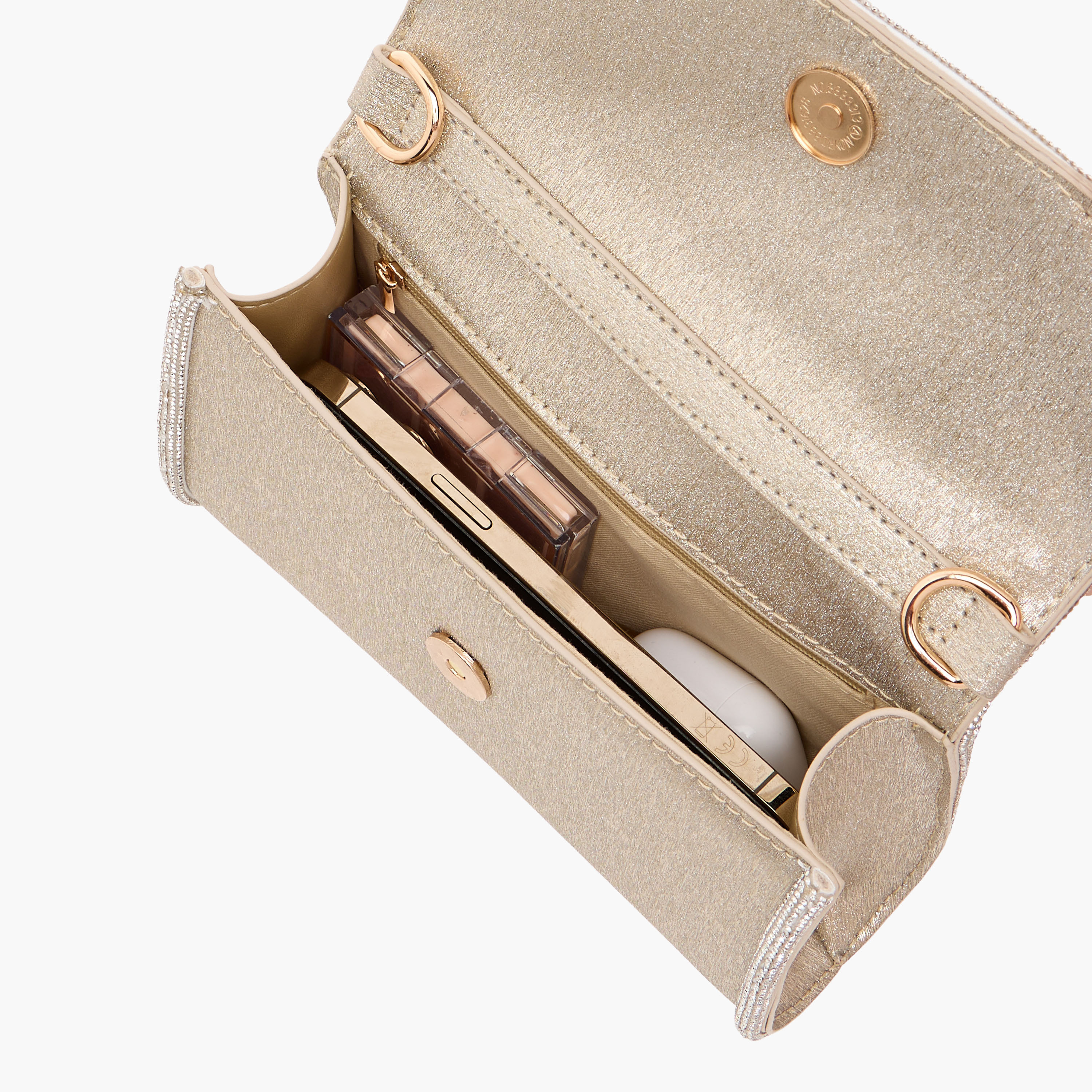 Flora Bella Embellished Crossbody Bag with Detachable Chain Strap and Flap Closure-women-bagsandwallets-handbags-image-7