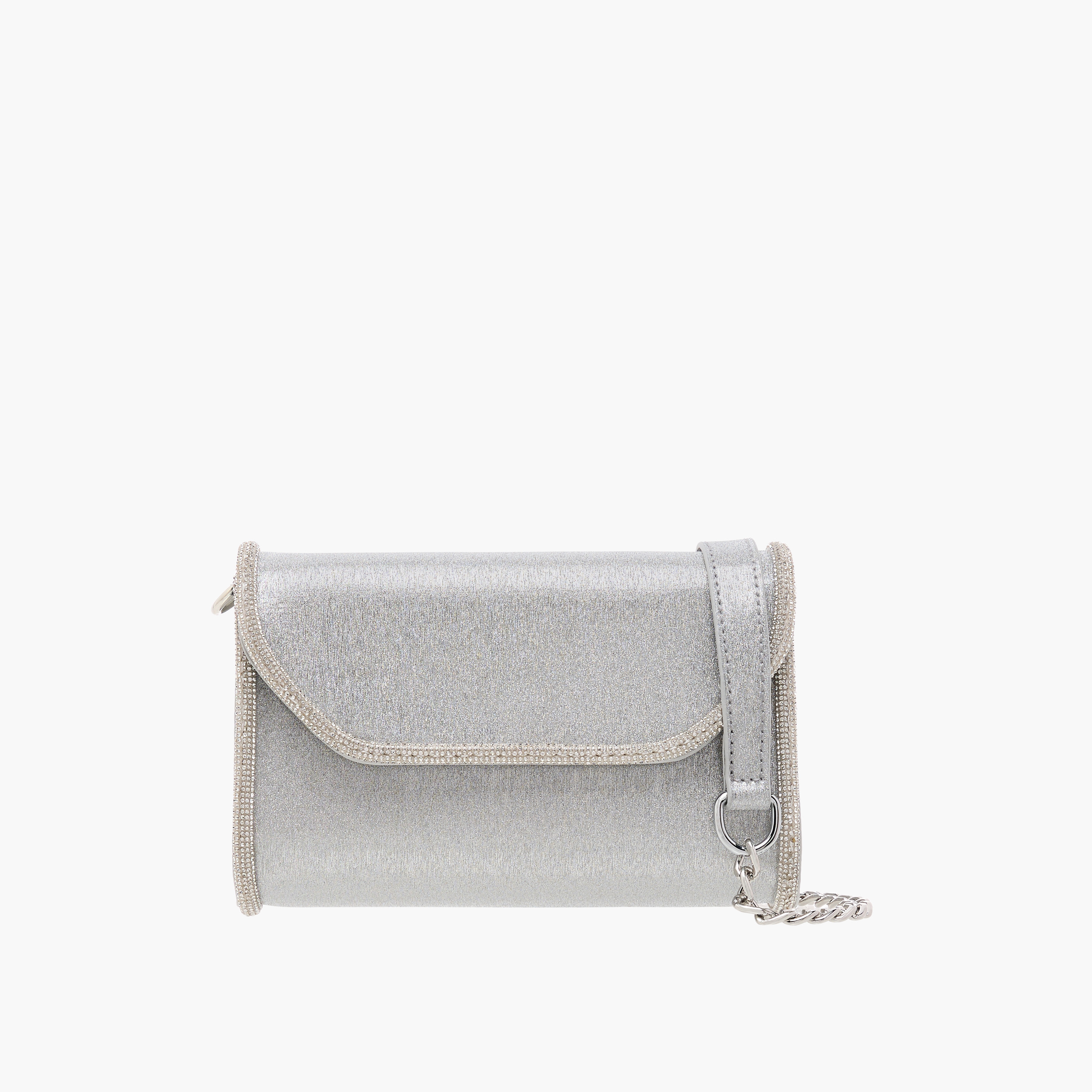 Flora Bella Embellished Crossbody Bag with Detachable Chain Strap and Flap Closure-women-bagsandwallets-handbags-image-1
