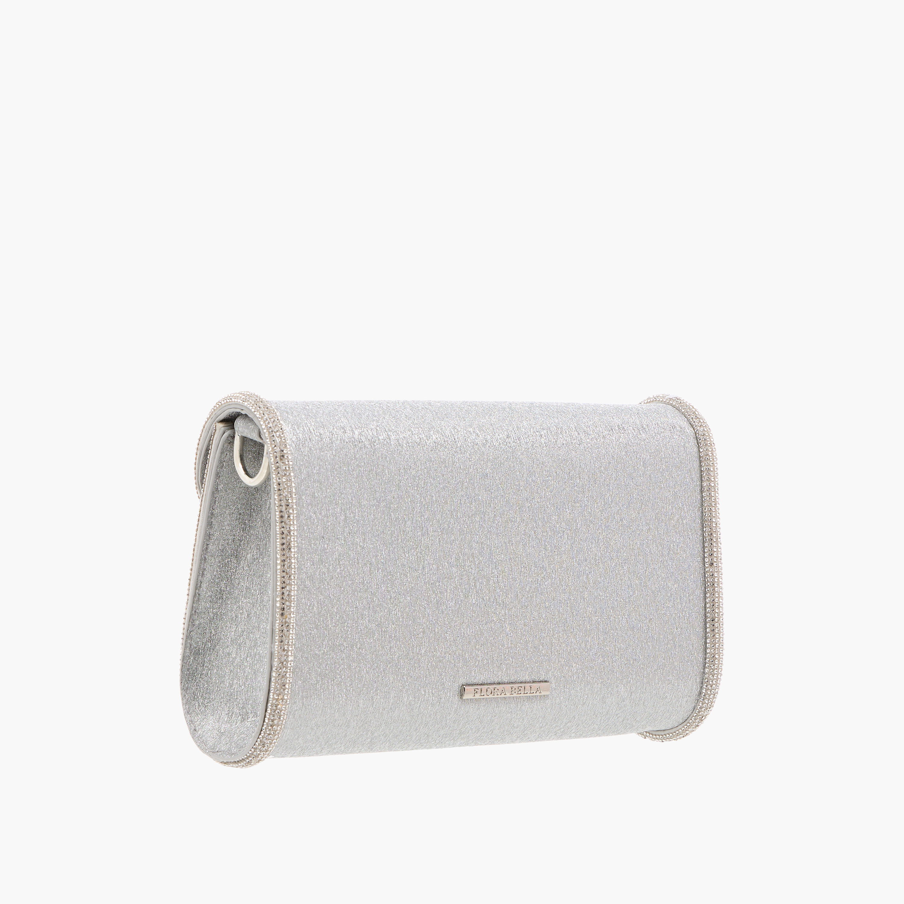 Flora Bella Embellished Crossbody Bag with Detachable Chain Strap and Flap Closure-women-bagsandwallets-handbags-image-3