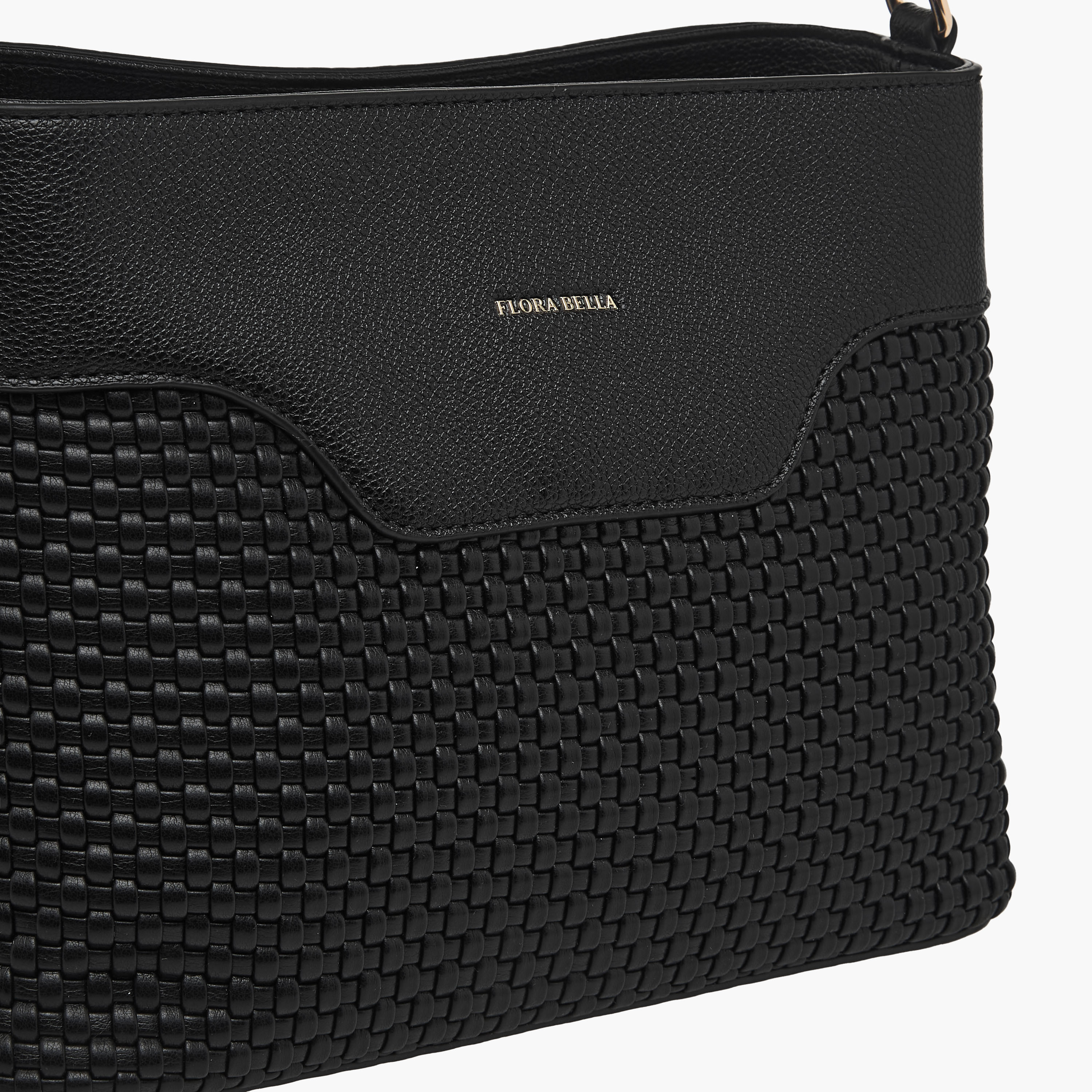 Flora Bella Textured Shoulder Bag with Zip Closure and Adjustable Strap-women-bagsandwallets-handbags-image-4