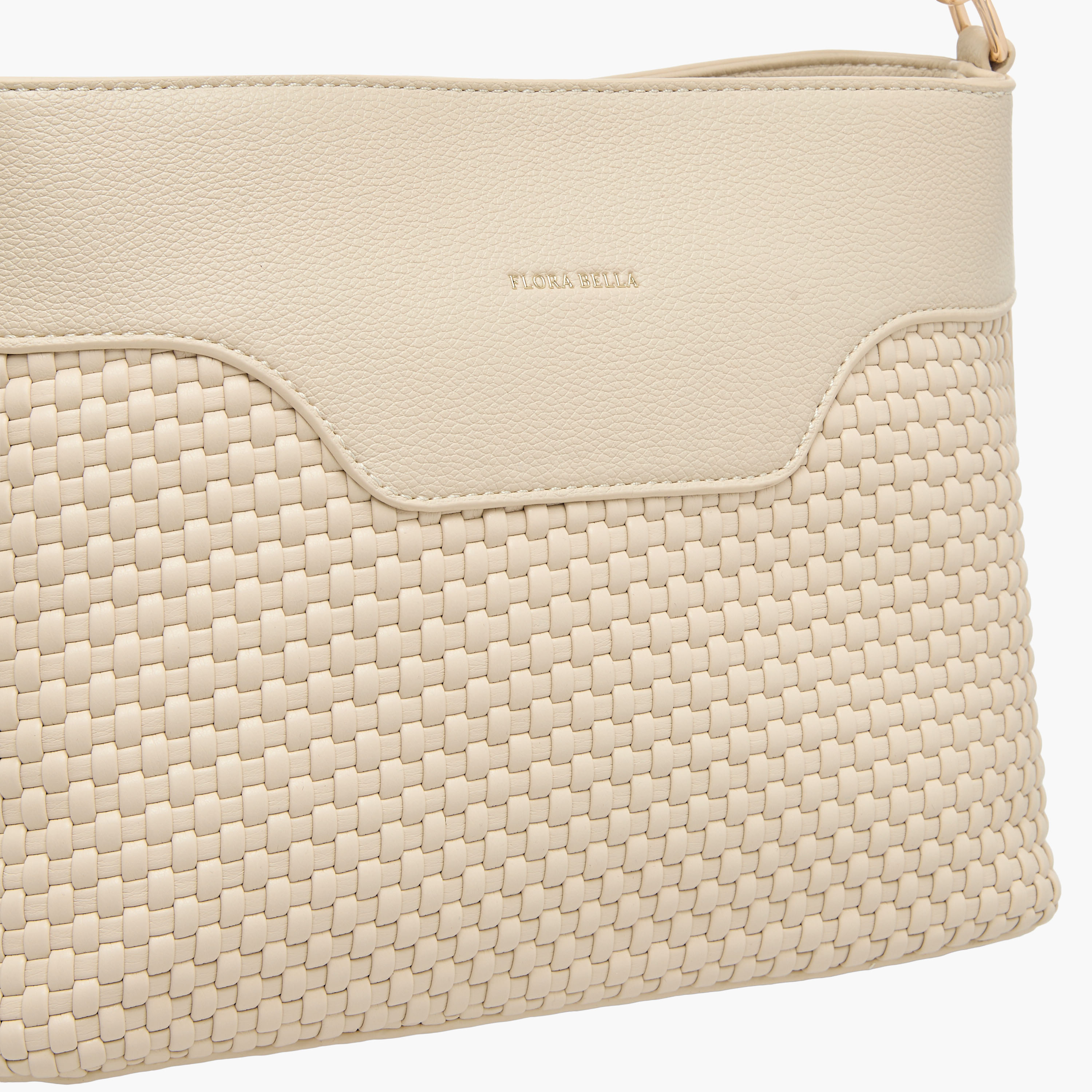 Flora Bella Textured Shoulder Bag with Zip Closure and Adjustable Strap-women-bagsandwallets-handbags-image-4