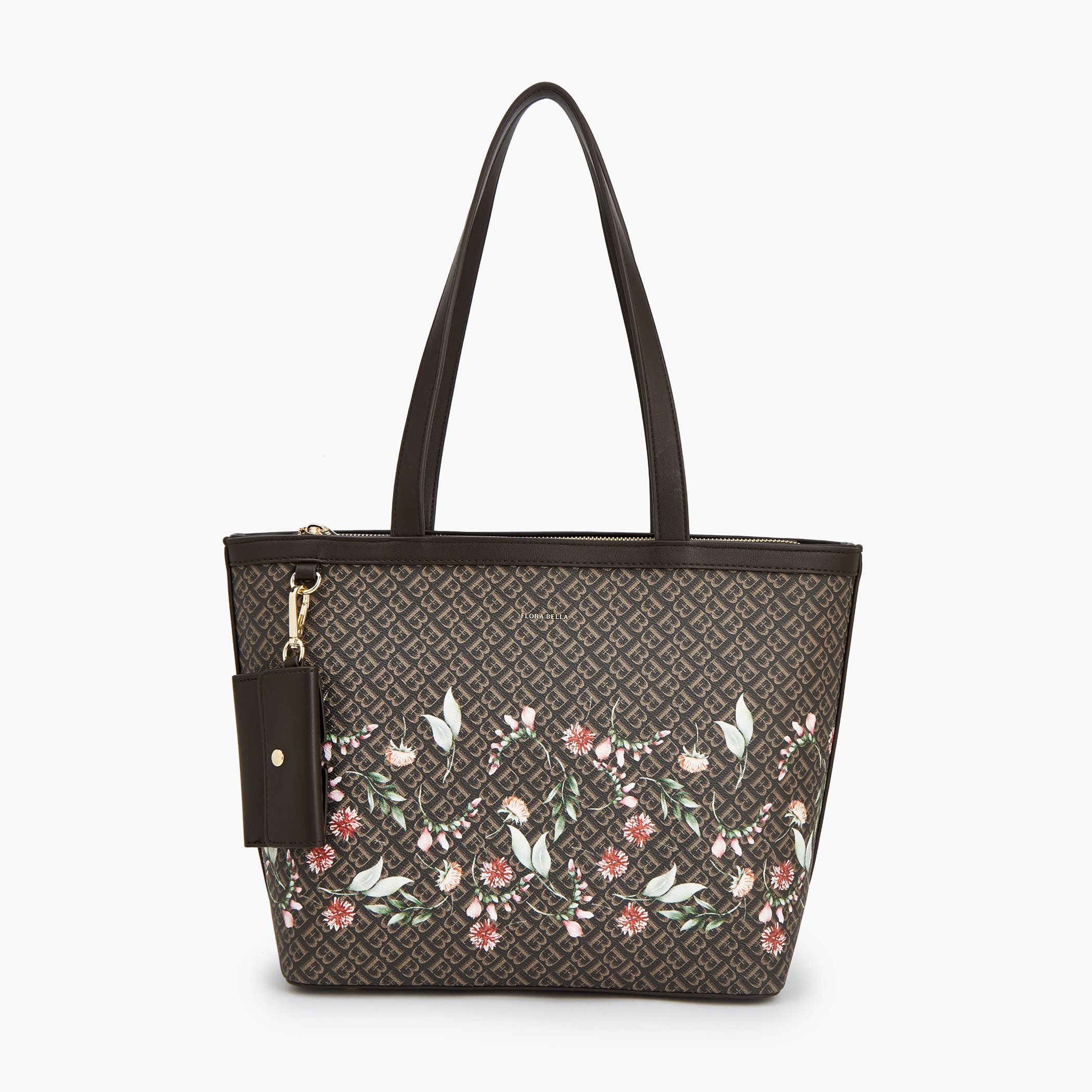 شنطة توتي بطبعات مونوجرام ومقابض مزدوجة من فلورا بيلا-women-bagsandwallets-handbags-image-1