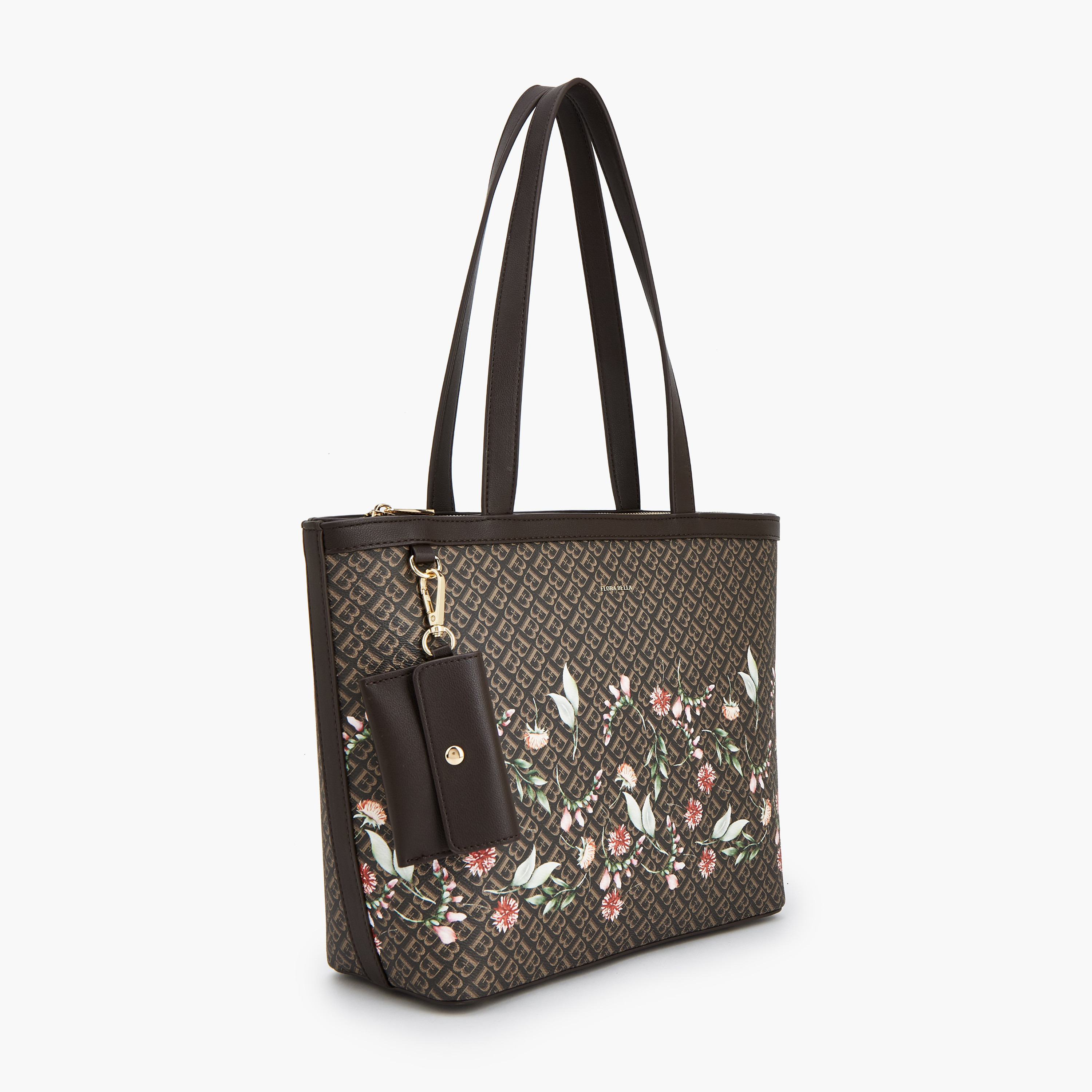 شنطة توتي بطبعات مونوجرام ومقابض مزدوجة من فلورا بيلا-women-bagsandwallets-handbags-image-3