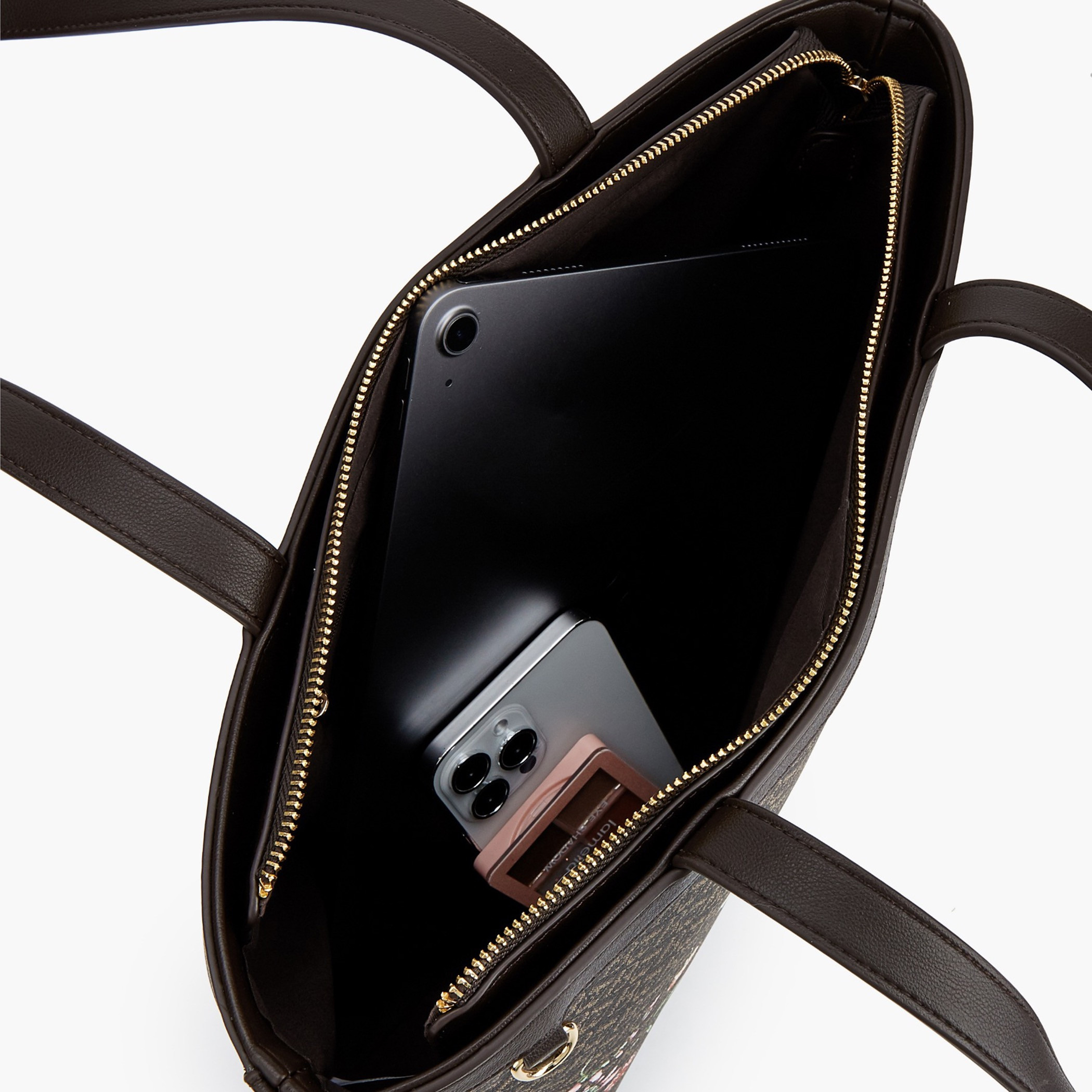 شنطة توتي بطبعات مونوجرام ومقابض مزدوجة من فلورا بيلا-women-bagsandwallets-handbags-image-8