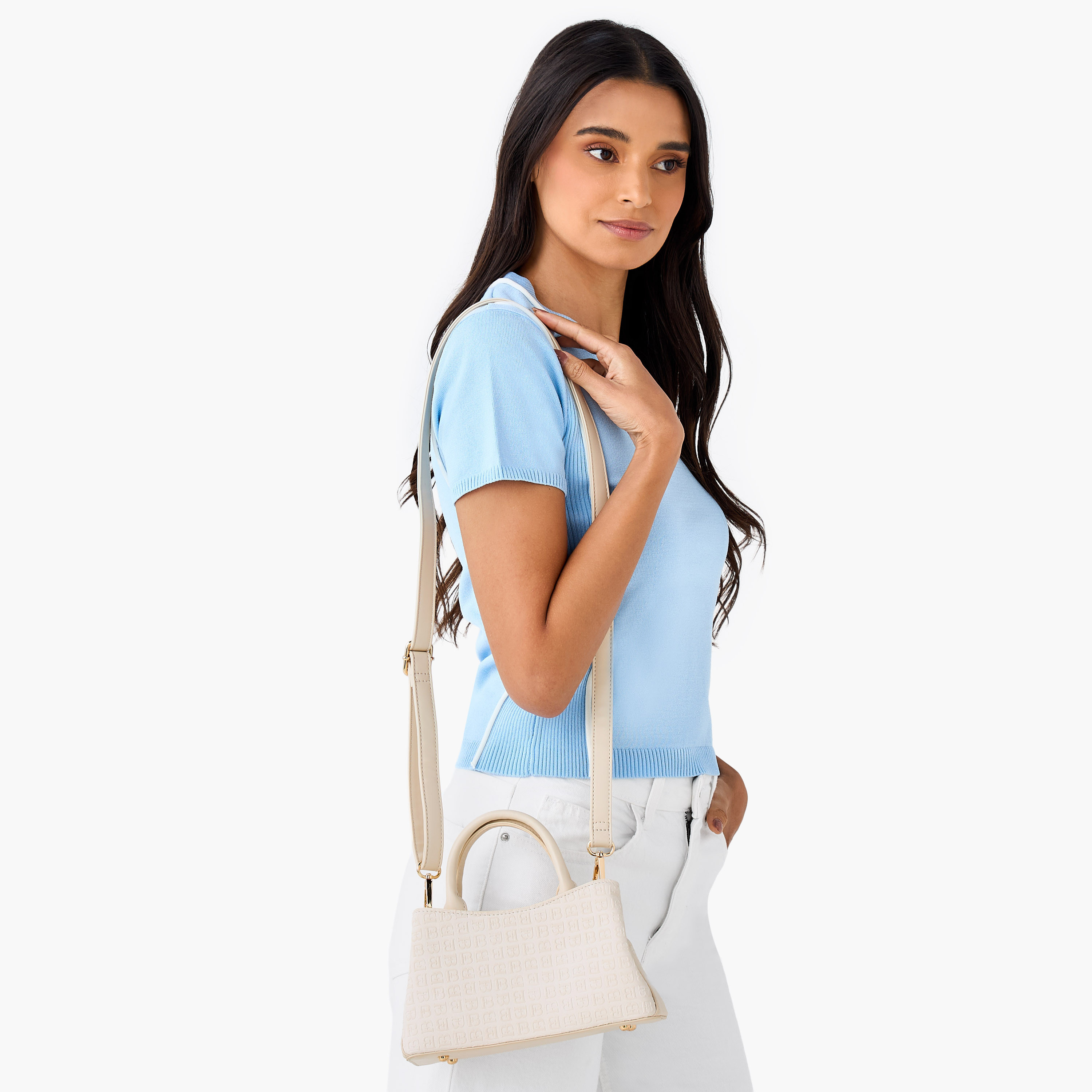 Flora Bella Monogram Embossed Tote Bag with Zip Closure-women-bagsandwallets-handbags-image-2