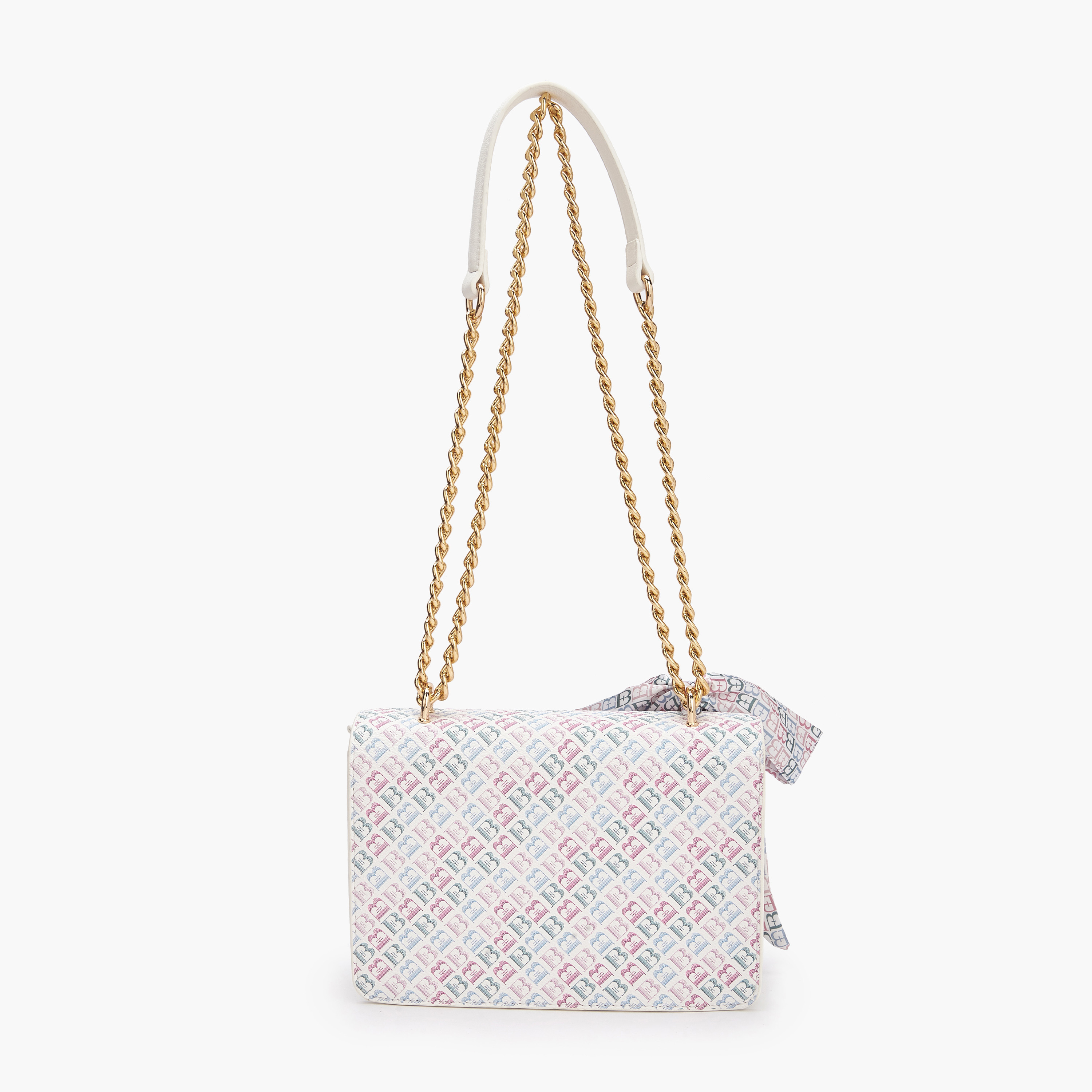 شنطة كروس بودي بطبعات مونوجرام وزينة وشاح من فلورا بيلا-women-bagsandwallets-handbags-image-5