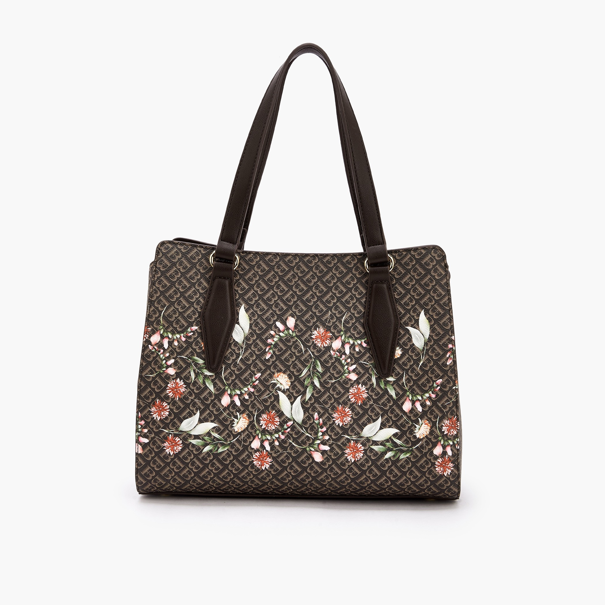 Flora Bella Monogram Floral Print Tote Bag with Handles-women-bagsandwallets-handbags-image-1
