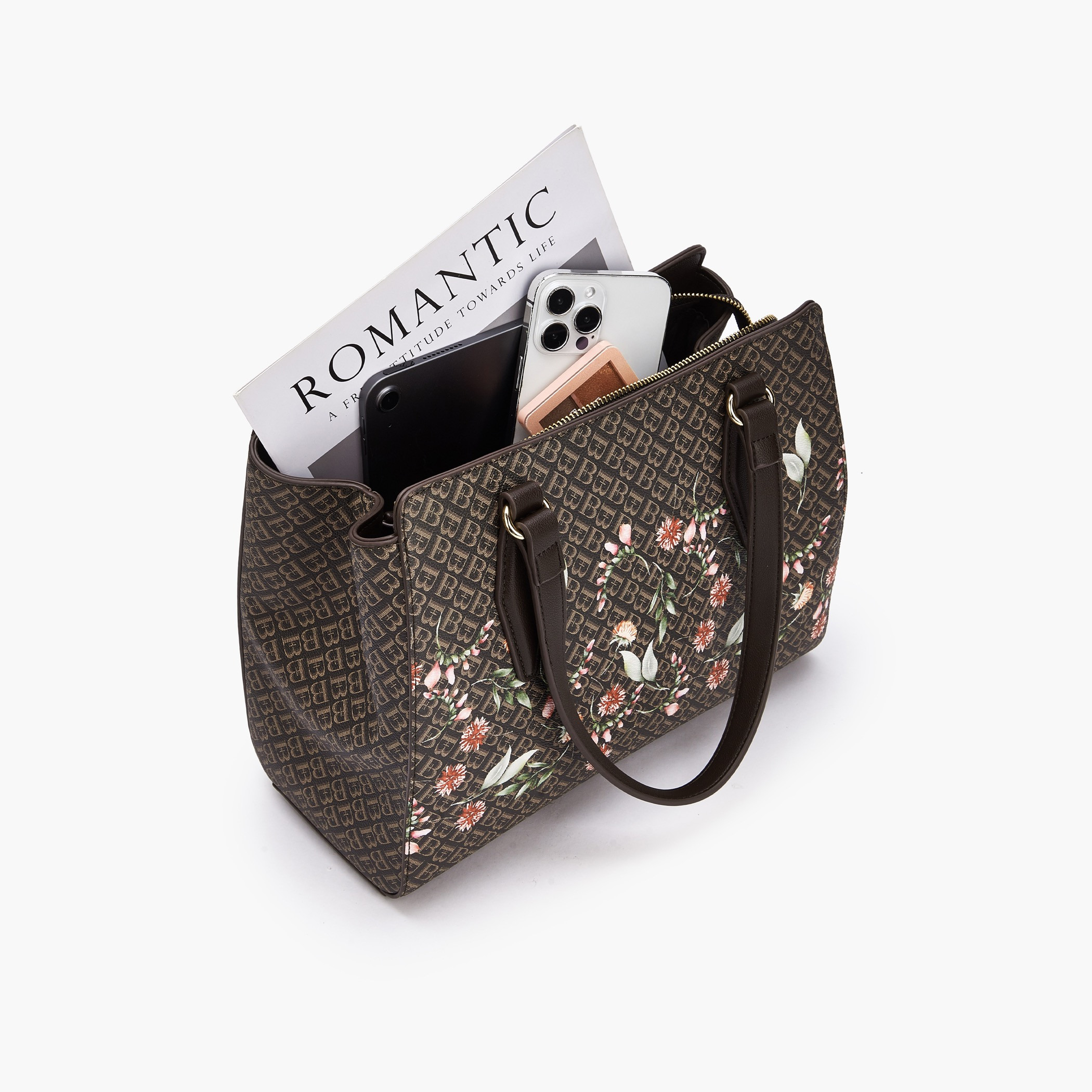 Flora Bella Monogram Floral Print Tote Bag with Handles-women-bagsandwallets-handbags-image-8