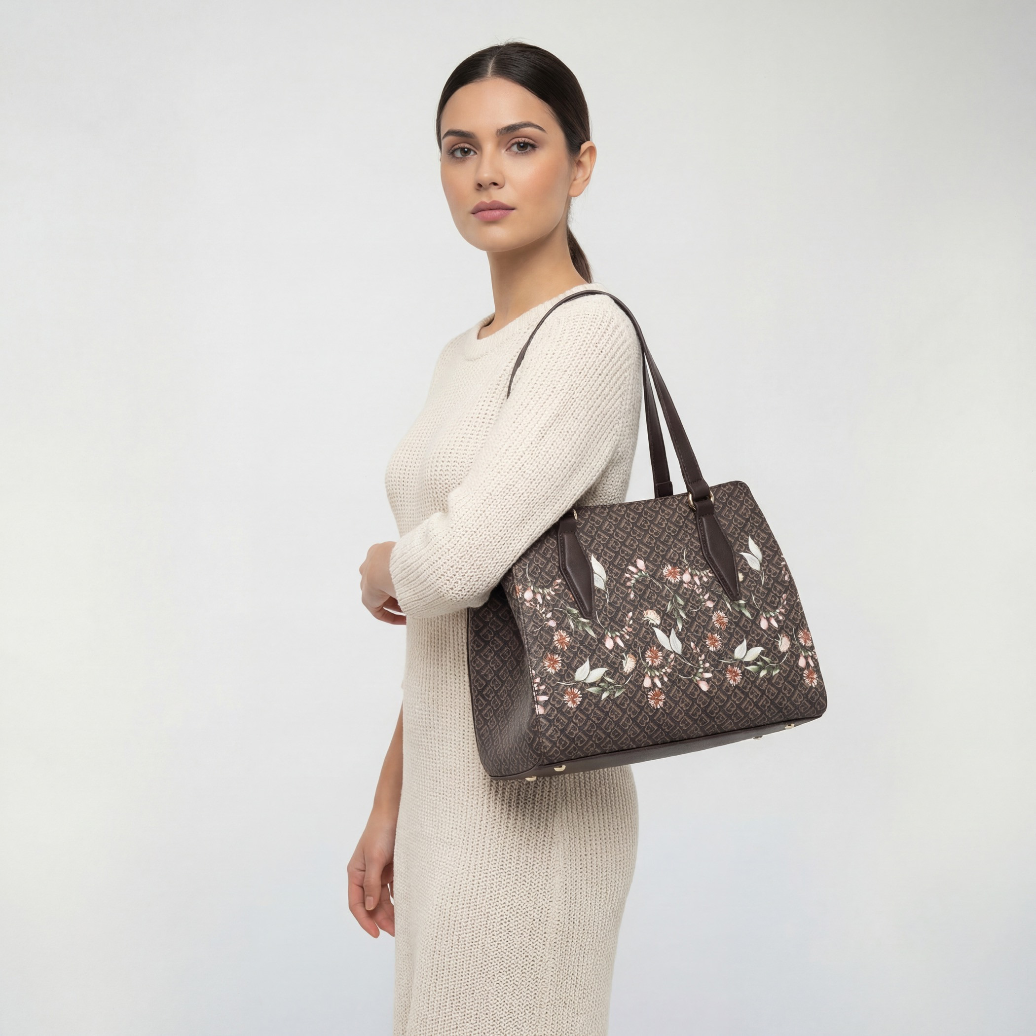 Flora Bella Monogram Floral Print Tote Bag with Handles-women-bagsandwallets-handbags-image-2