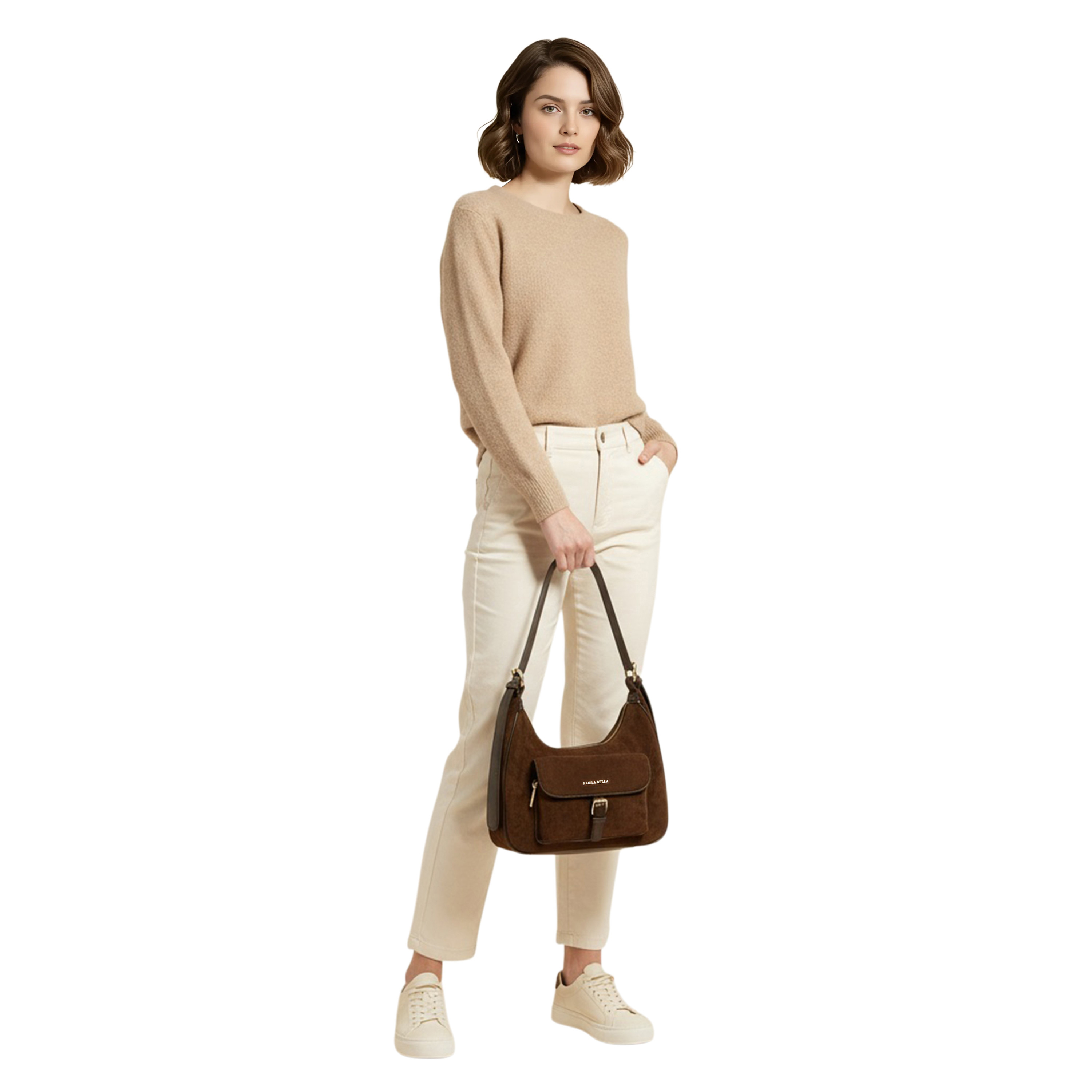 Flora Bella Solid Shoulder Bag with Adjustable Strap-women-bagsandwallets-handbags-image-8