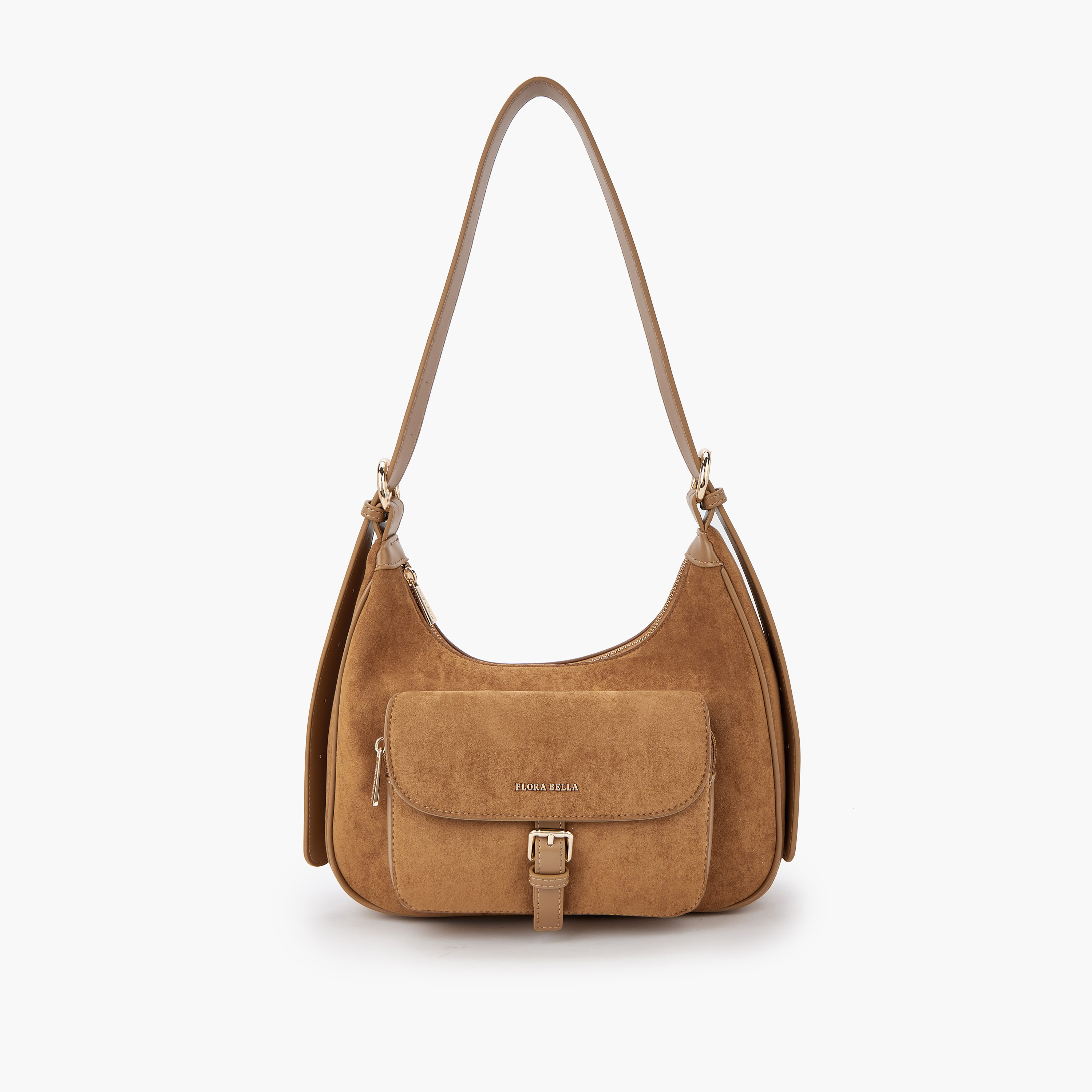 Flora Bella Solid Shoulder Bag with Adjustable Strap-women-bagsandwallets-handbags-image-1