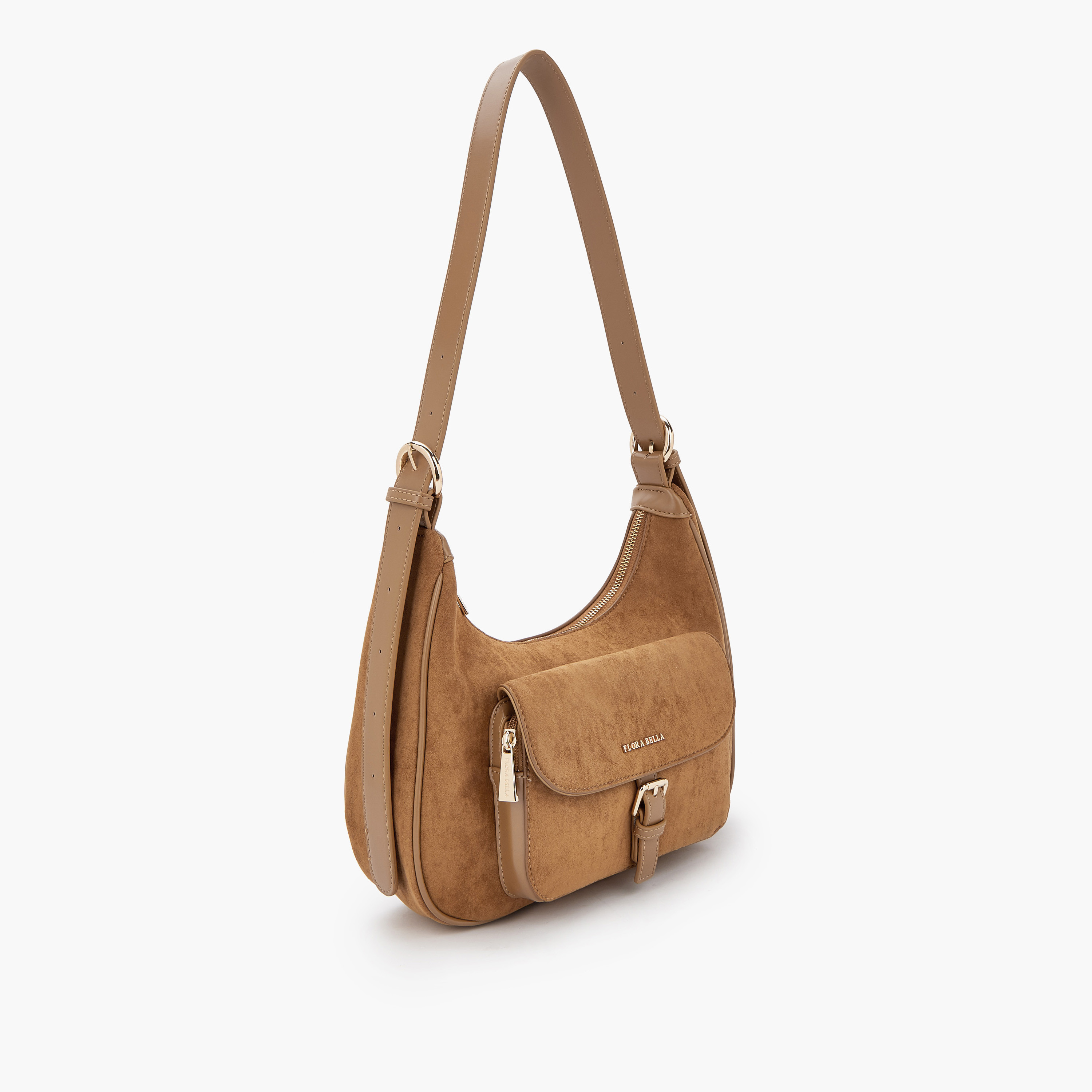Flora Bella Solid Shoulder Bag with Adjustable Strap-women-bagsandwallets-handbags-image-2