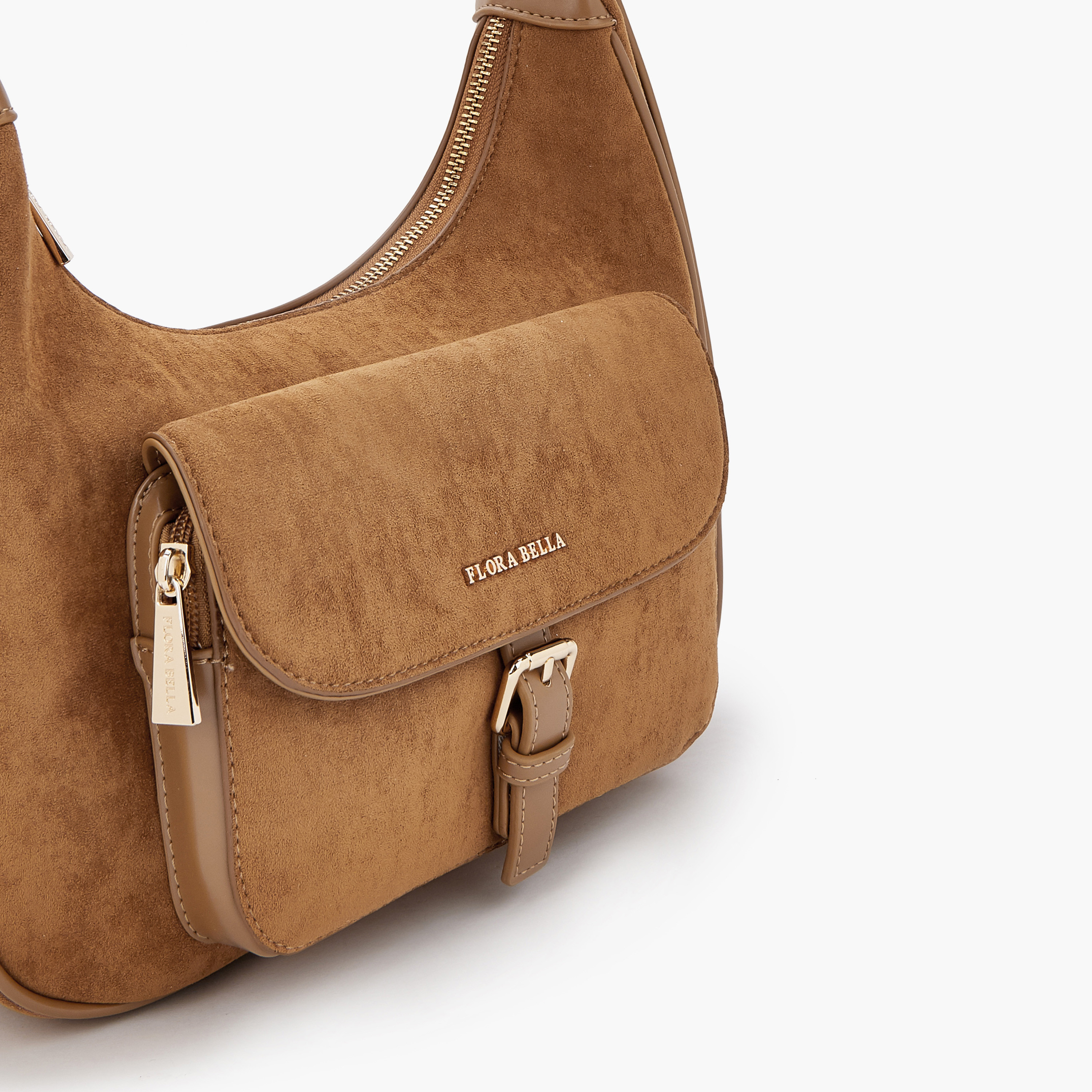 Flora Bella Solid Shoulder Bag with Adjustable Strap-women-bagsandwallets-handbags-image-3