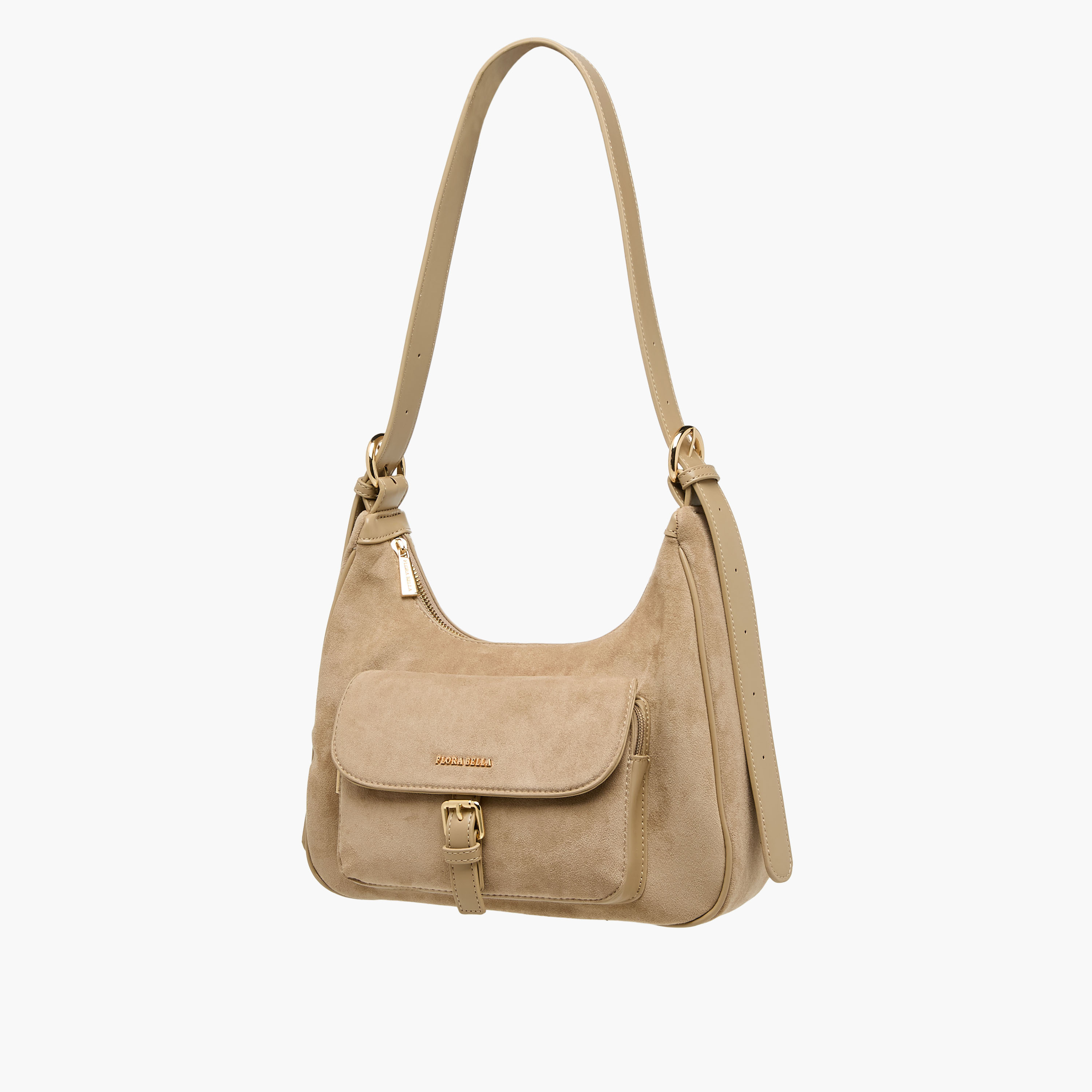شنطة كتف سادة بحزام قابل للتعديل من فلورا بيلا-women-bagsandwallets-handbags-image-2