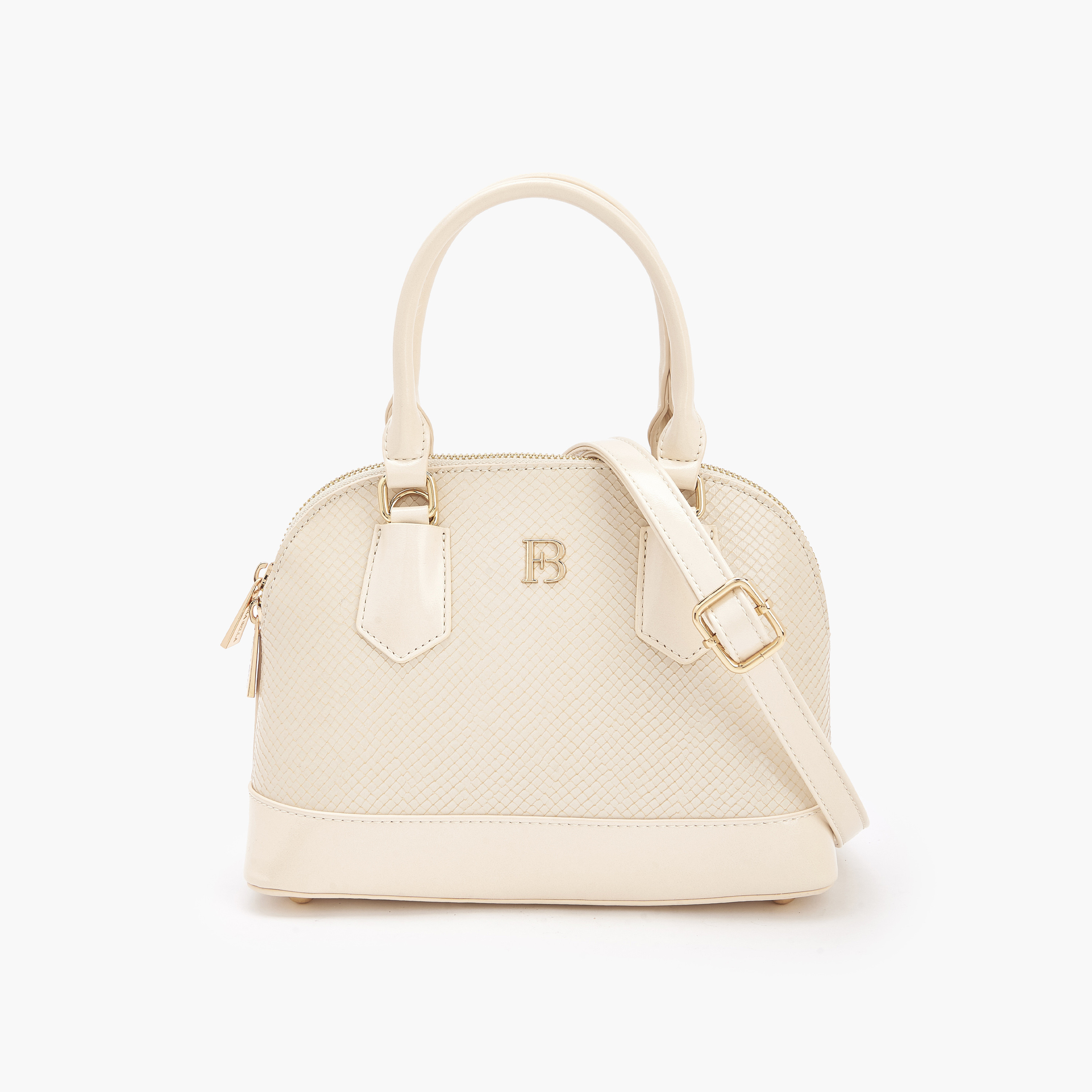 شنطة بارزة الملمس بتصميم قبة وحزام قابل للفصل من فلورا بيلا-women-bagsandwallets-handbags-image-1