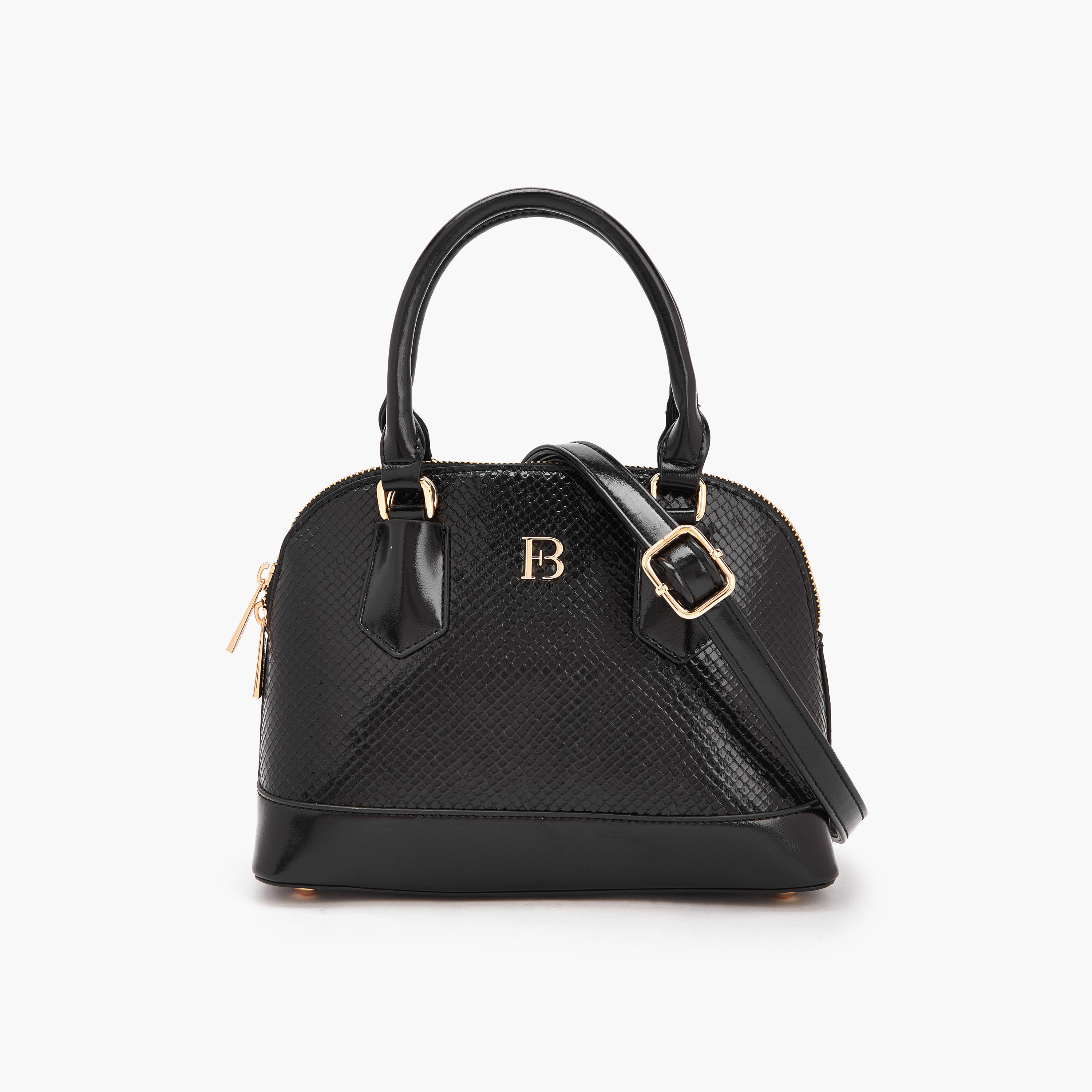 شنطة بارزة الملمس بتصميم قبة وحزام قابل للفصل من فلورا بيلا-women-bagsandwallets-handbags-image-1