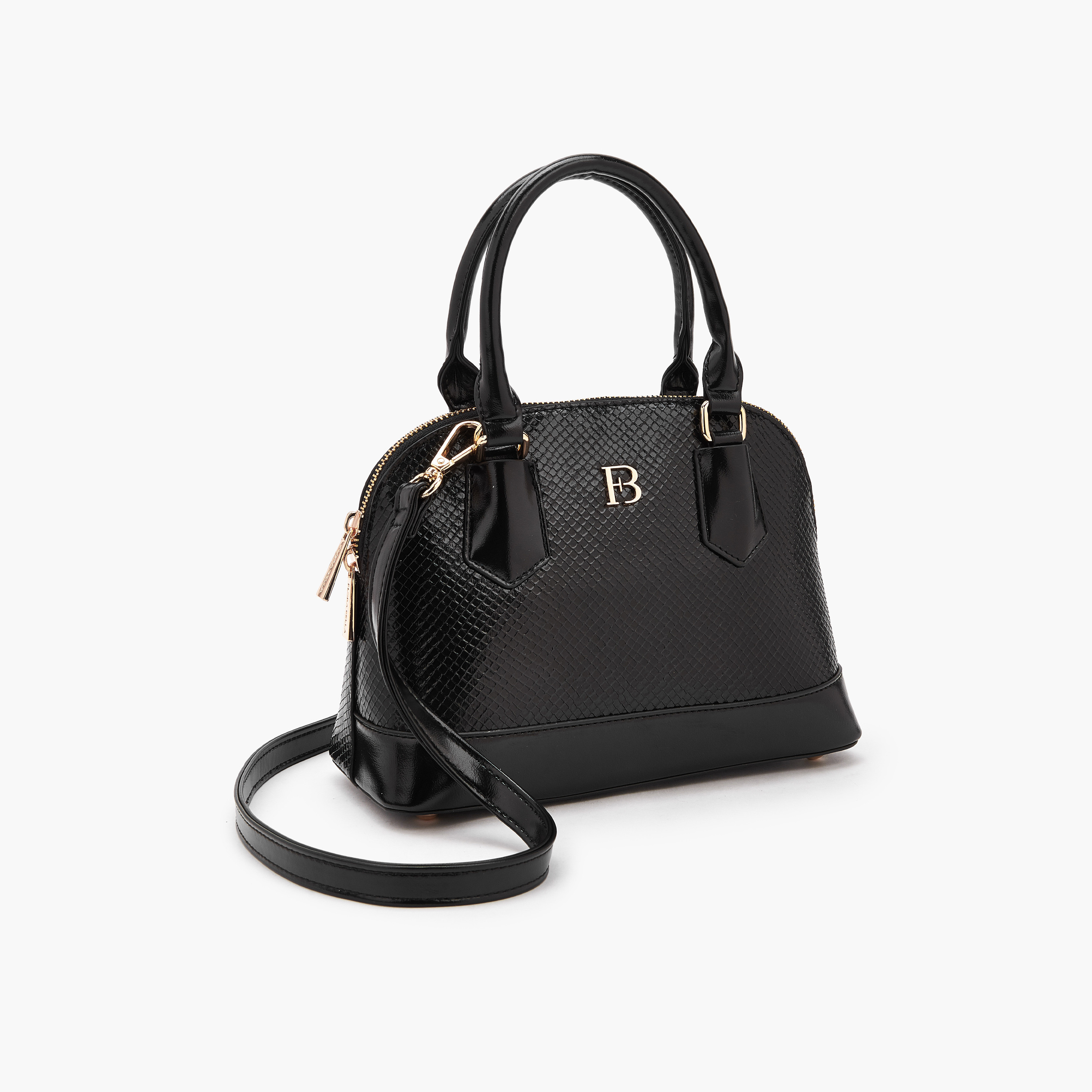 شنطة بارزة الملمس بتصميم قبة وحزام قابل للفصل من فلورا بيلا-women-bagsandwallets-handbags-image-4