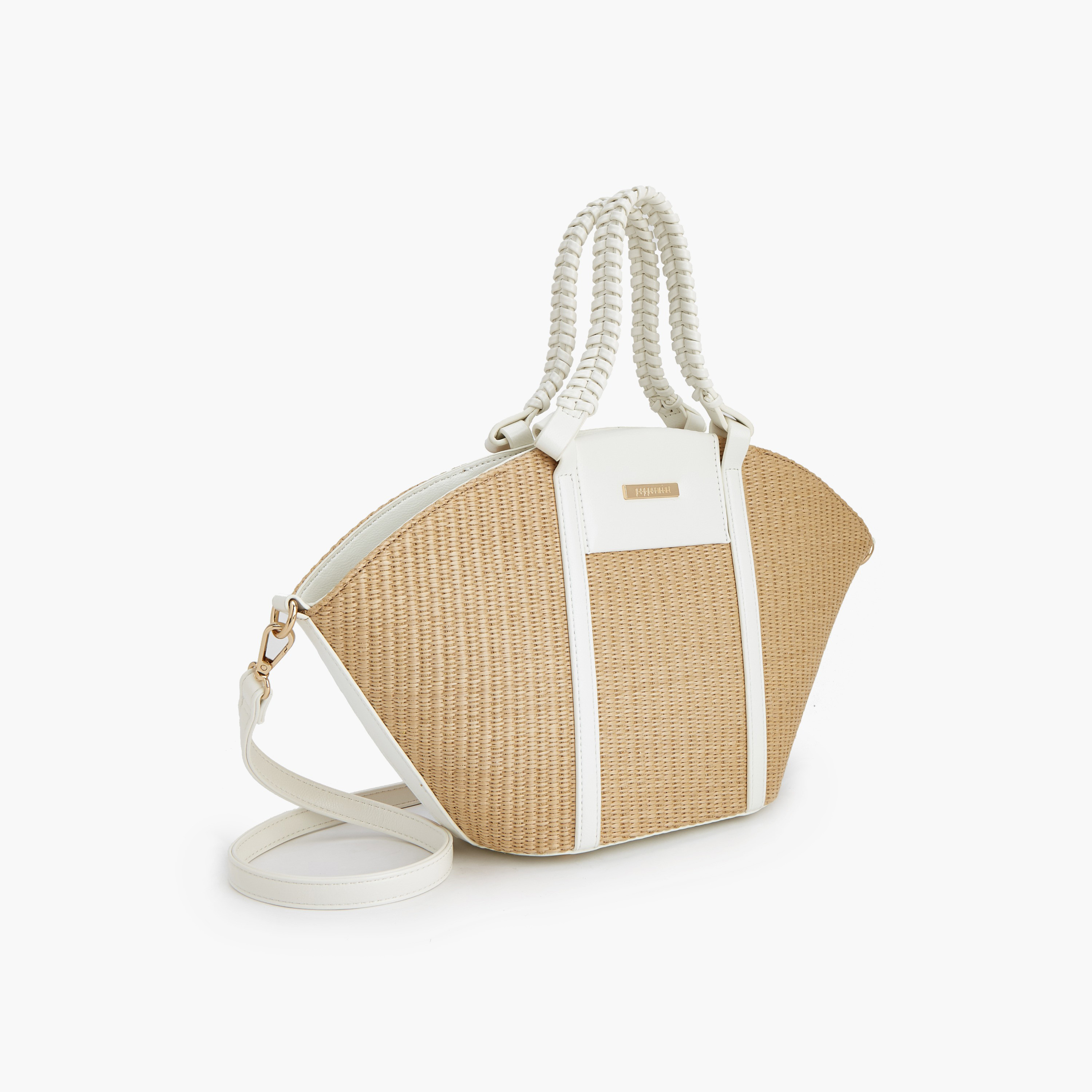شنطة توتي بارزة الملمس بمقابض مزدوجة من بيبرمينت-women-bagsandwallets-handbags-image-3